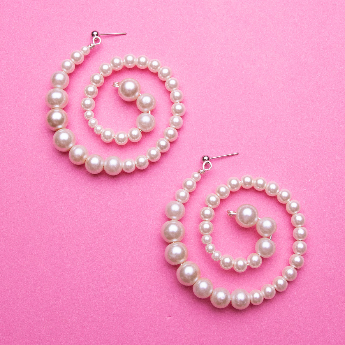Pearl Swirl Earrings