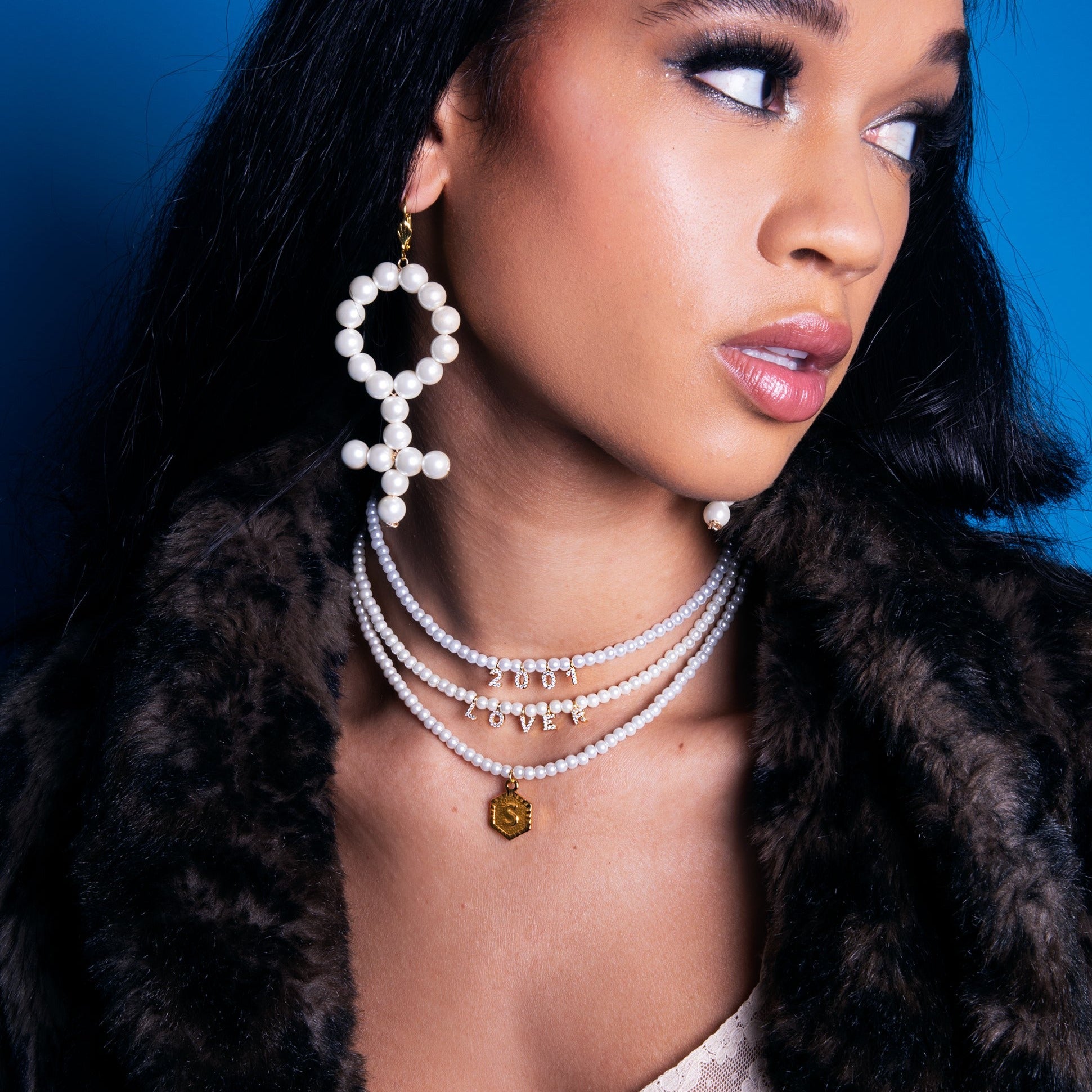 Pearl Custom Number Choker