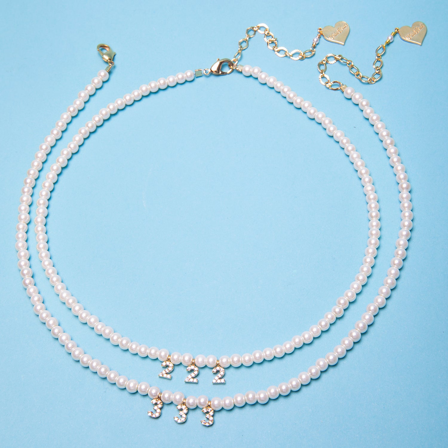 Pearl Angel Number Necklace