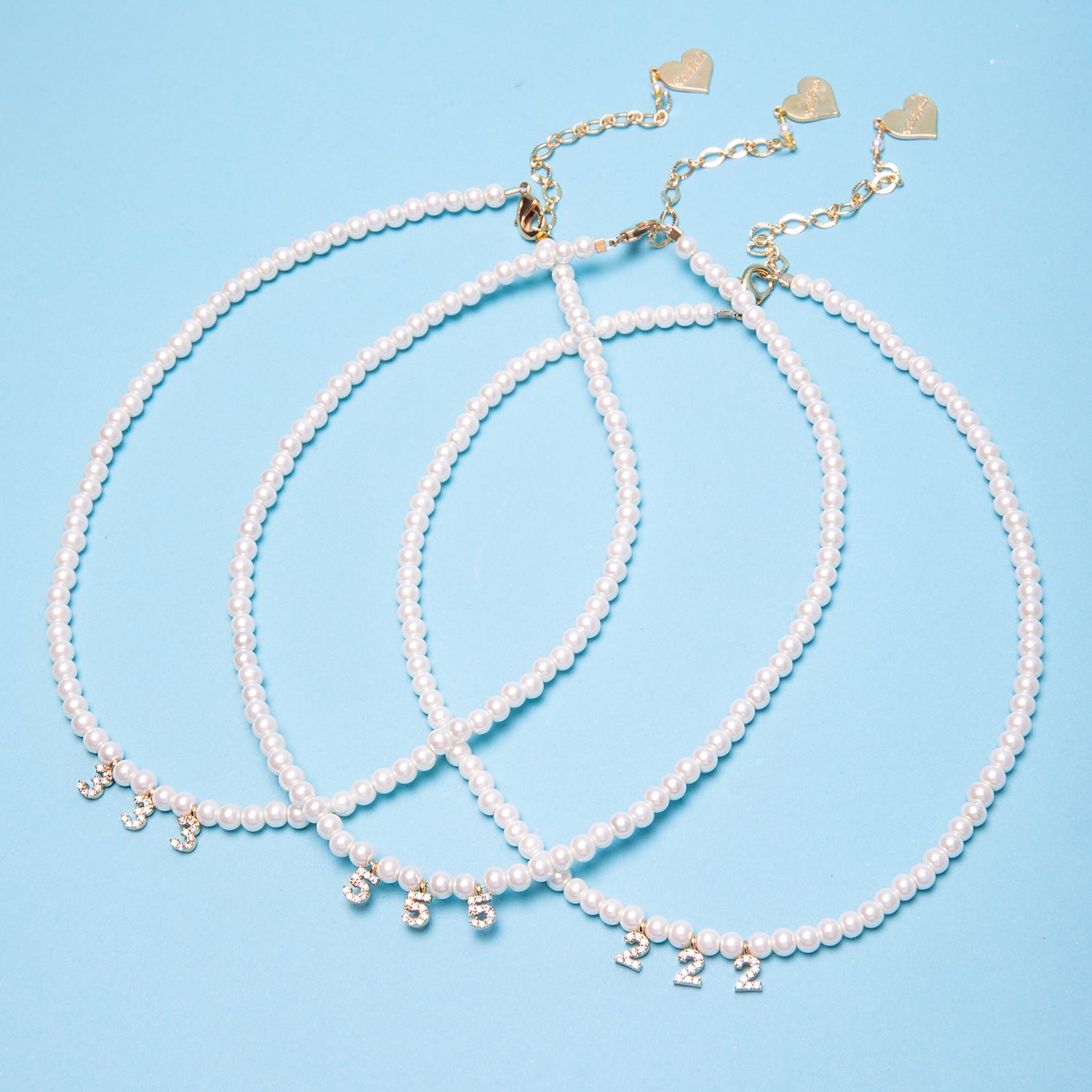 Pearl Angel Number Necklace