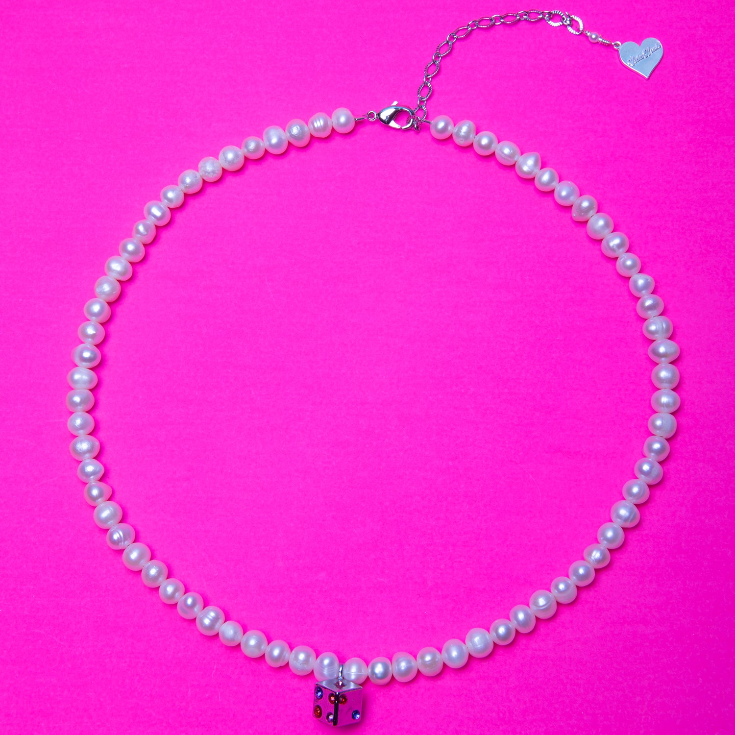 Pearl Kaleidoscope Dice Necklace