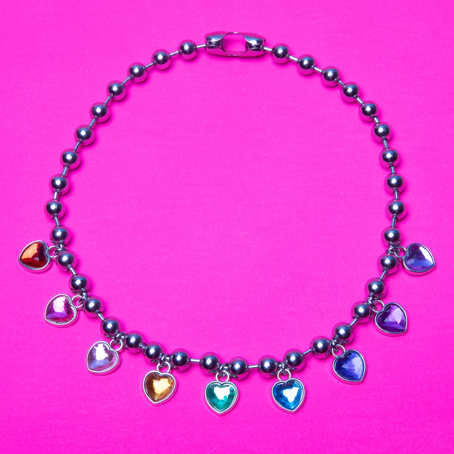 Ball Chain Heart Necklace