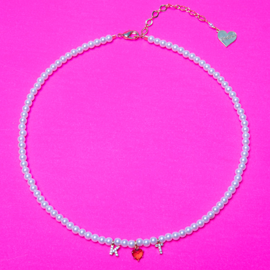 Cross My Heart Custom Pearl Necklace