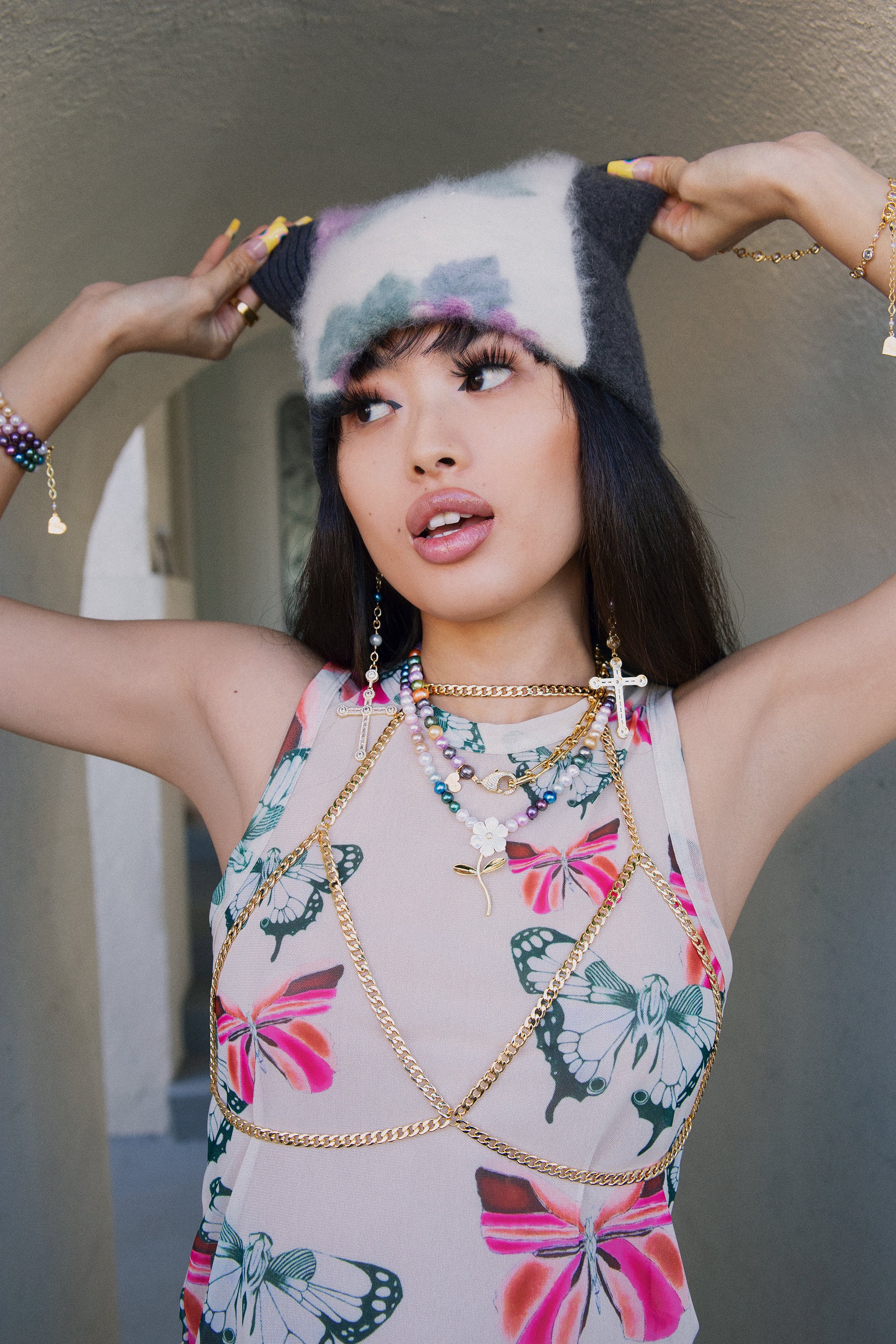 50/50 Multicolor Pearl Necklace