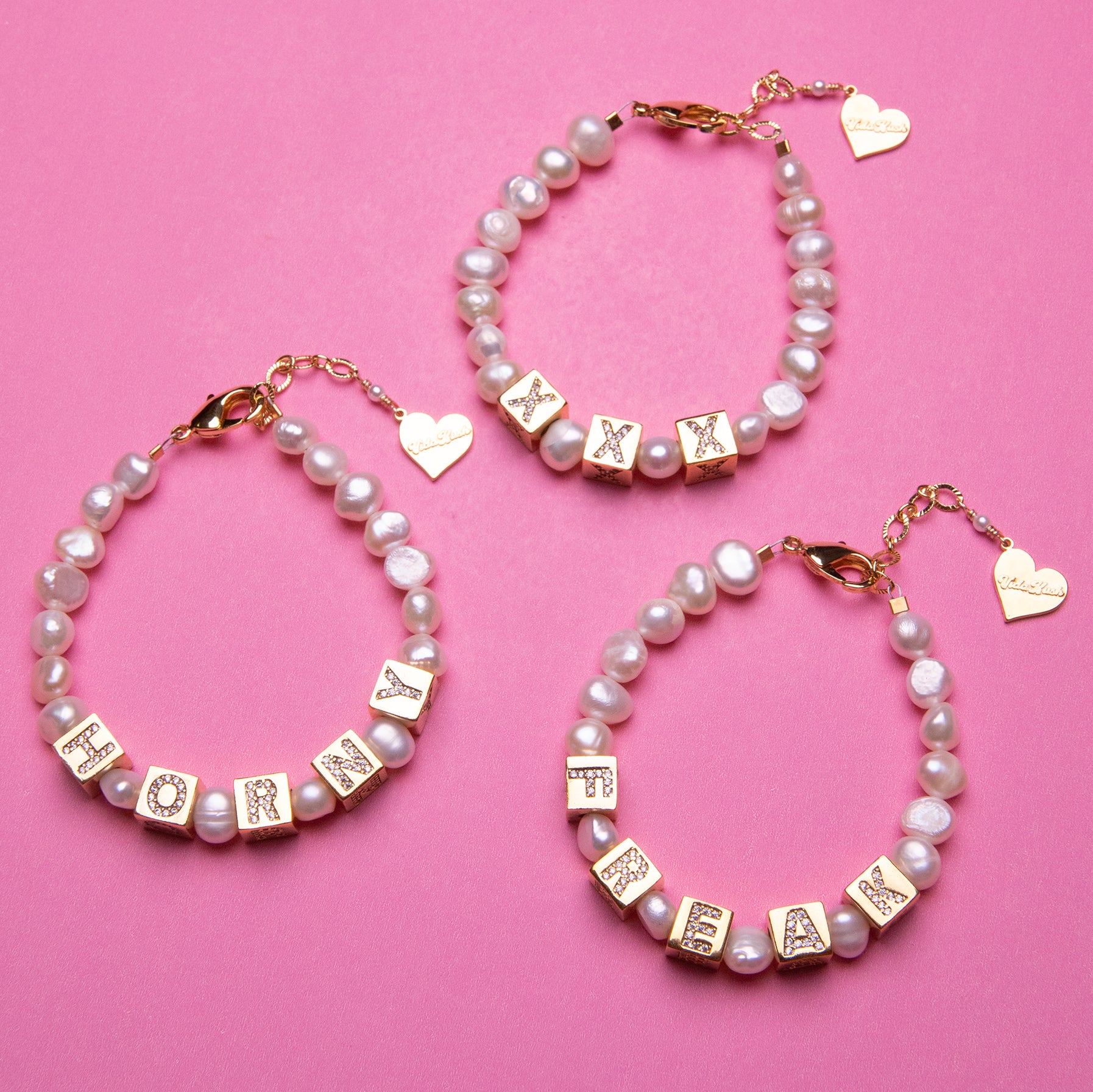 Pearl Custom Block Bracelet