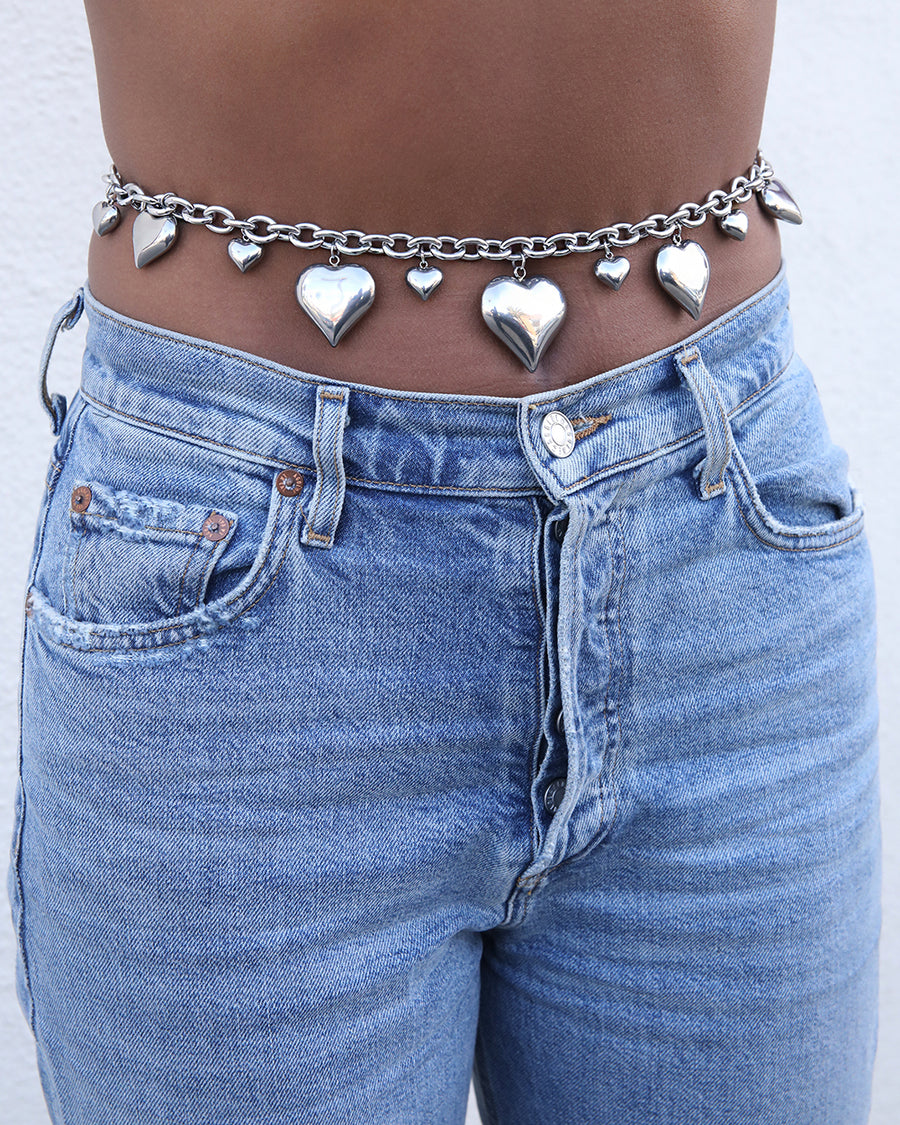 Juicy Heart Cable Belly Chain