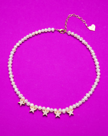 Five Star Pearl Necklace