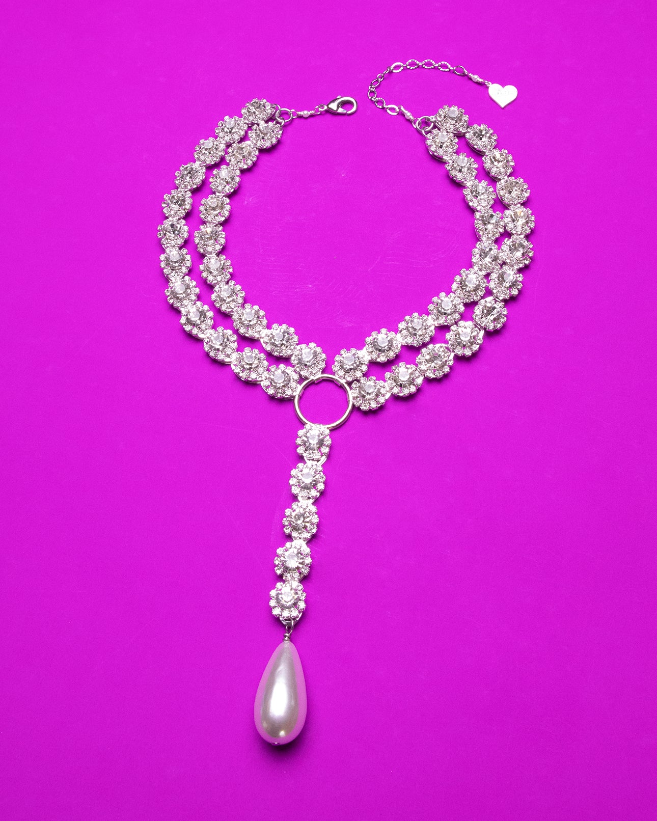 Snowball Chandelier Choker