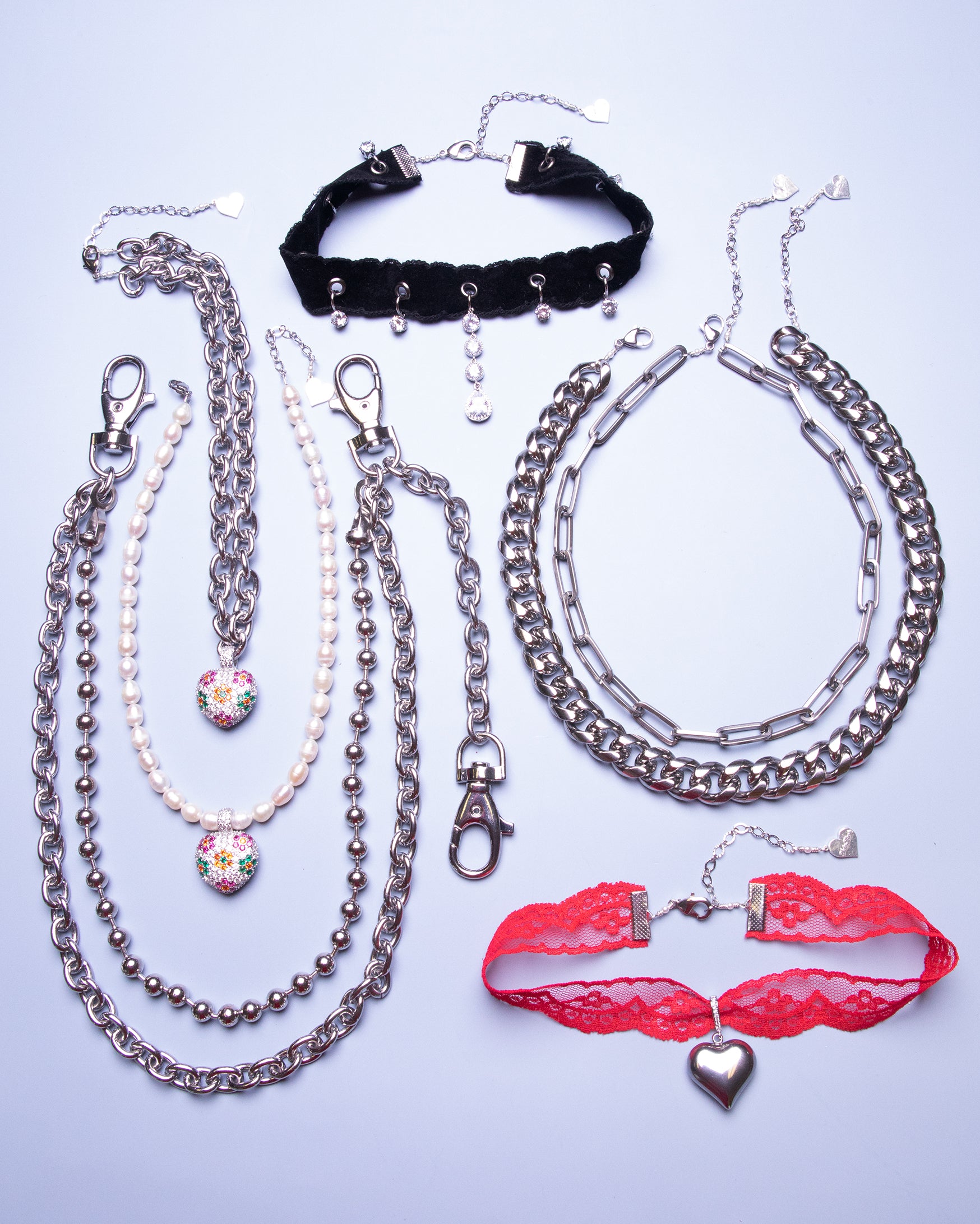 Bouquet Heart Necklace