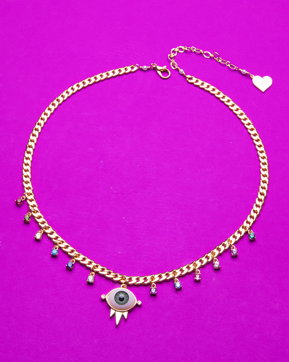 Eyes on Me Rainbow Necklace