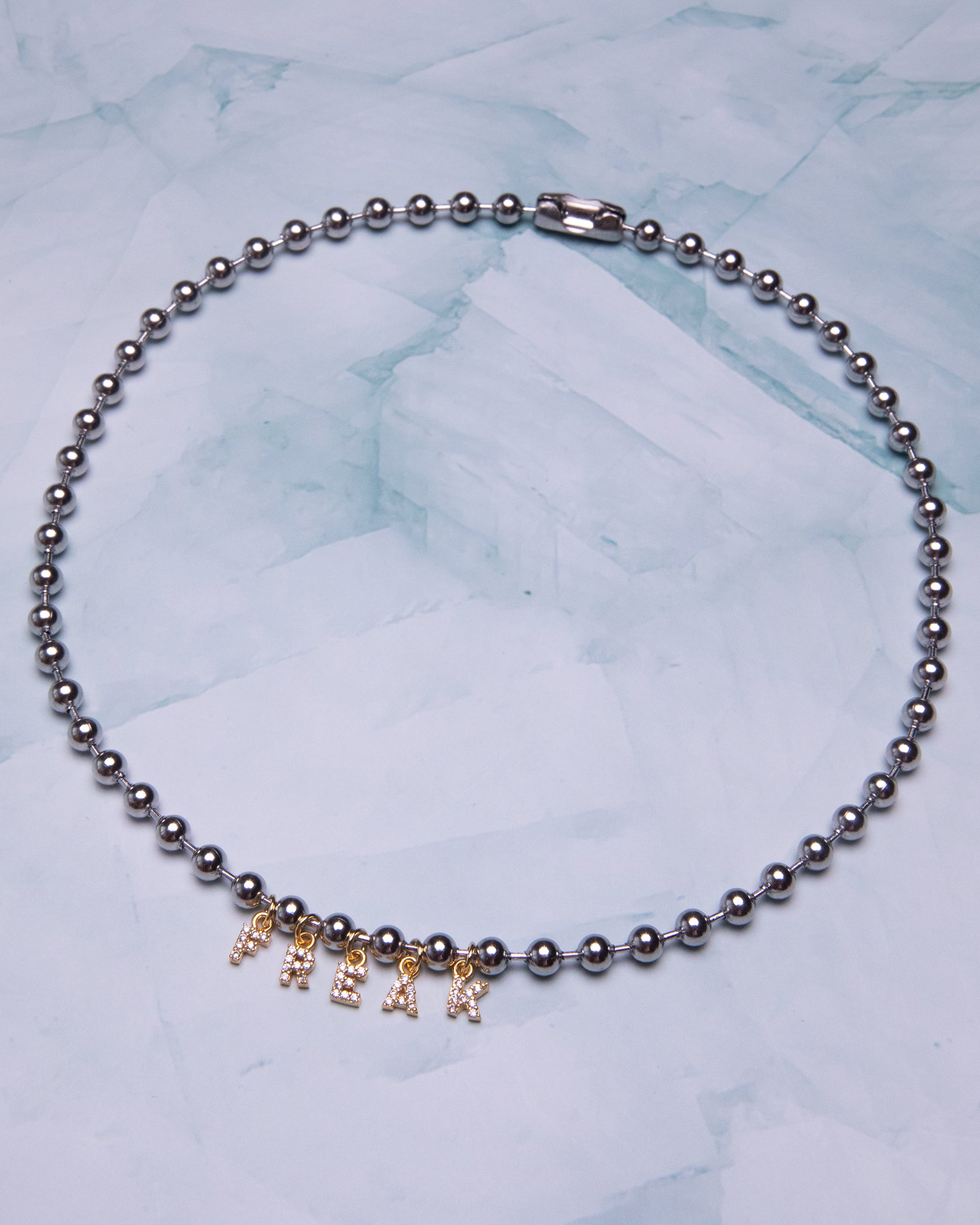 Custom Word Ball Chain Choker