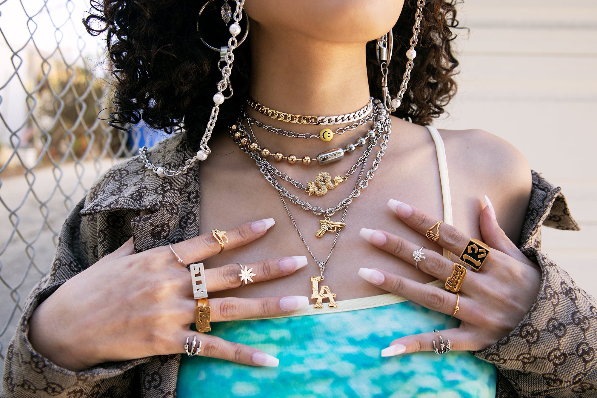 Duotone Dragon Choker