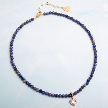 Lapis Queen of Hearts Necklace