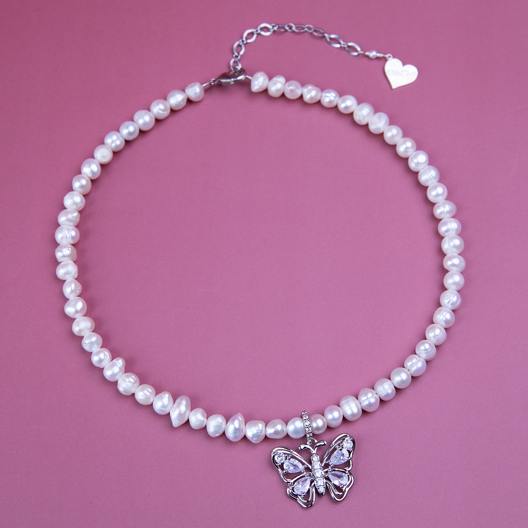 Pearl Butterfly Necklace