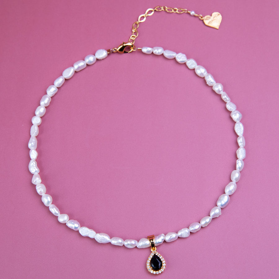 Pearl Lux Drop Necklace