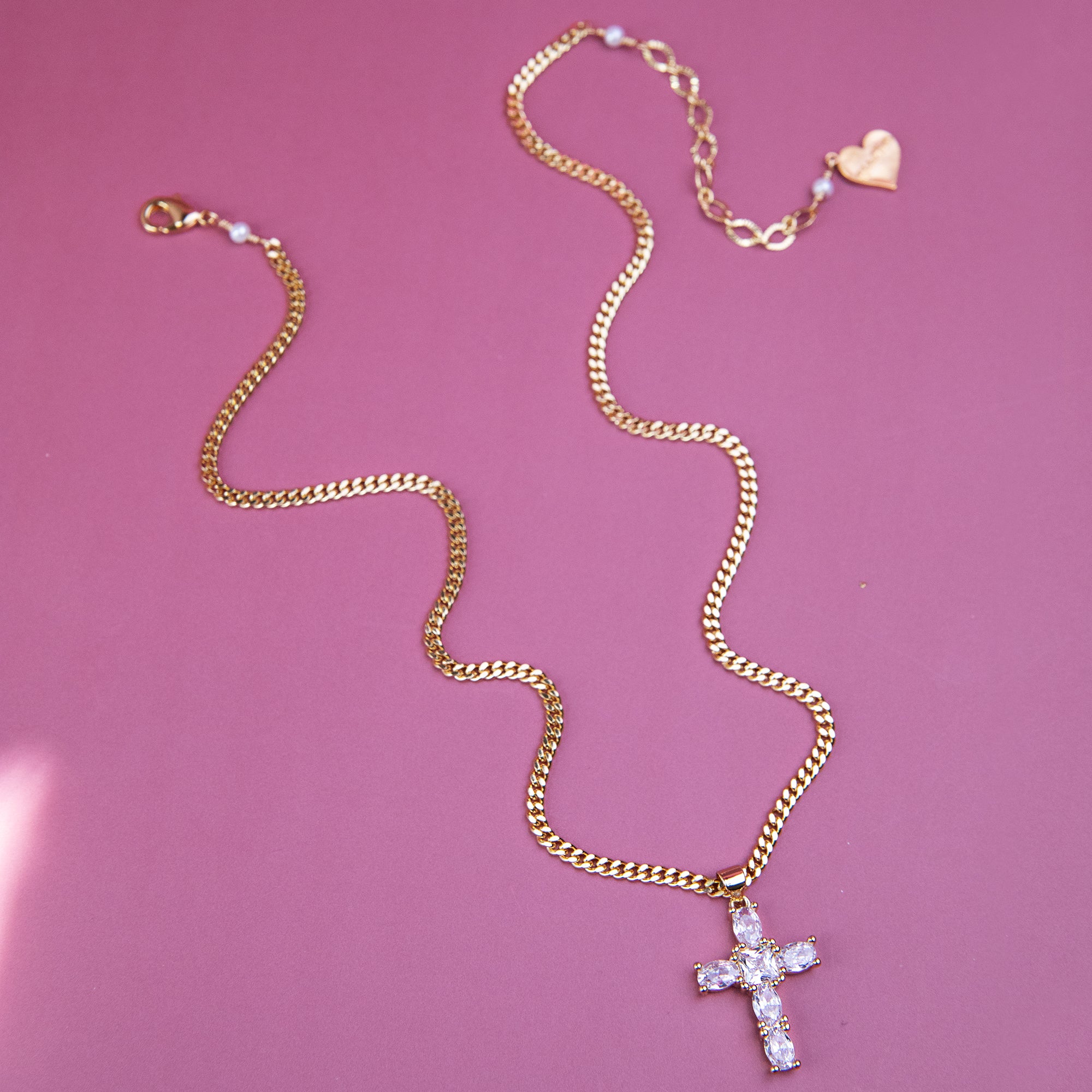 Crystal Cross Necklace