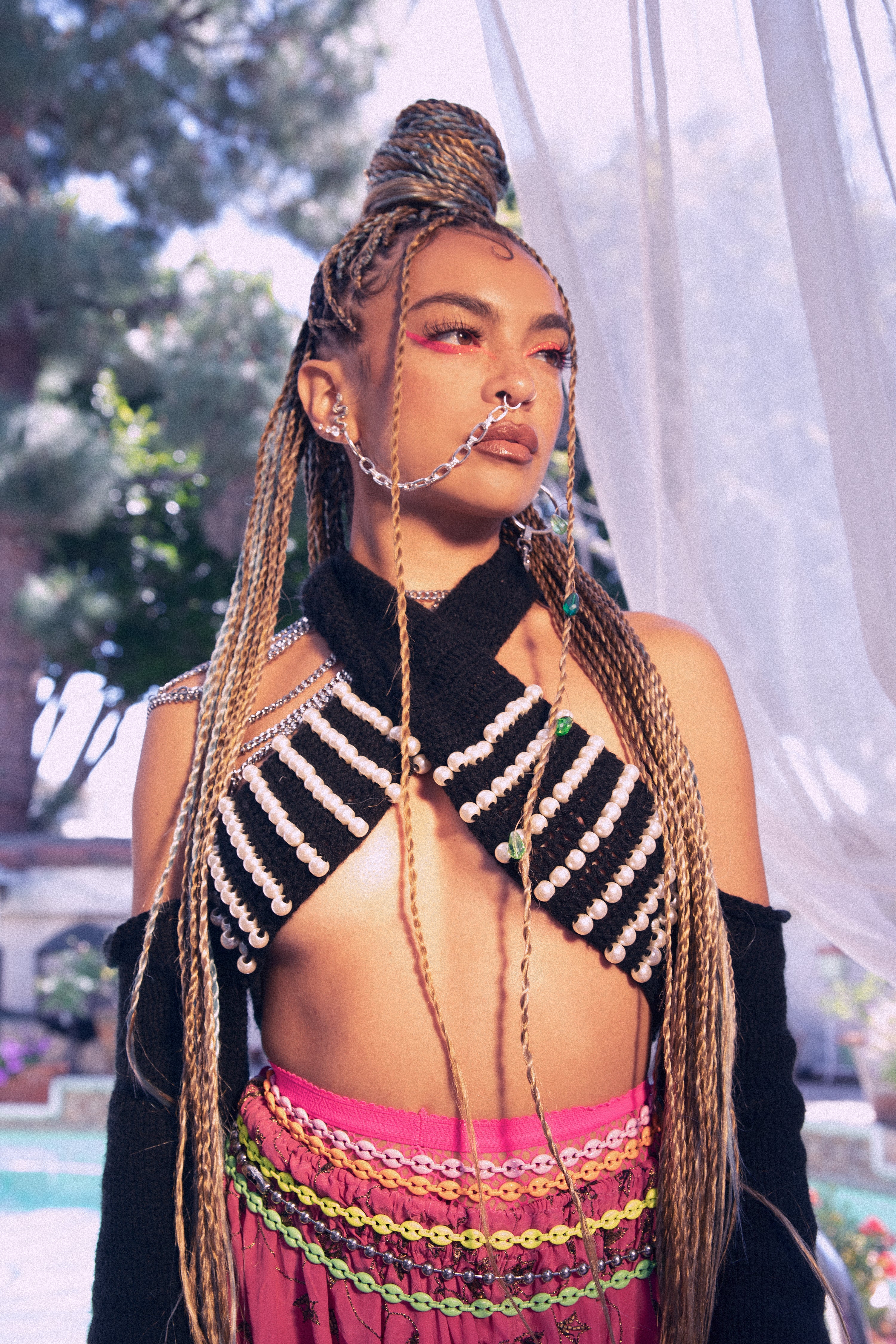 Enamel Mariner Belly Chain