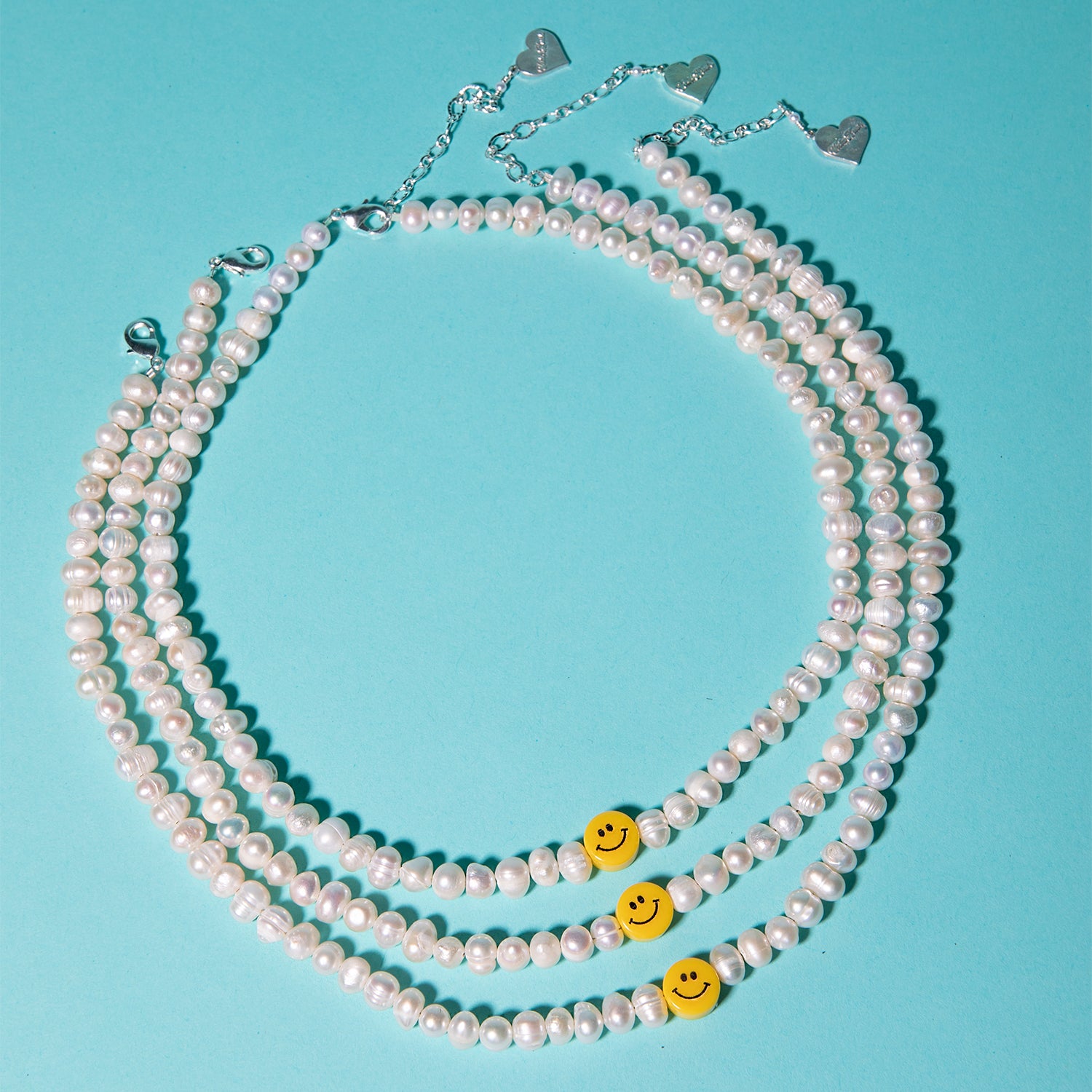 Pearl Smiley Face Necklace