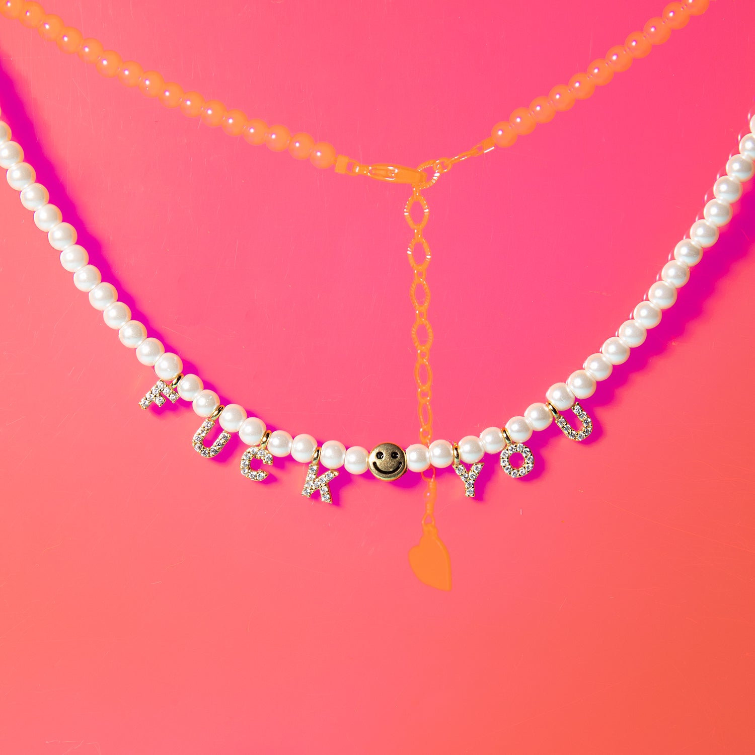 Pearl Fuck You Necklace
