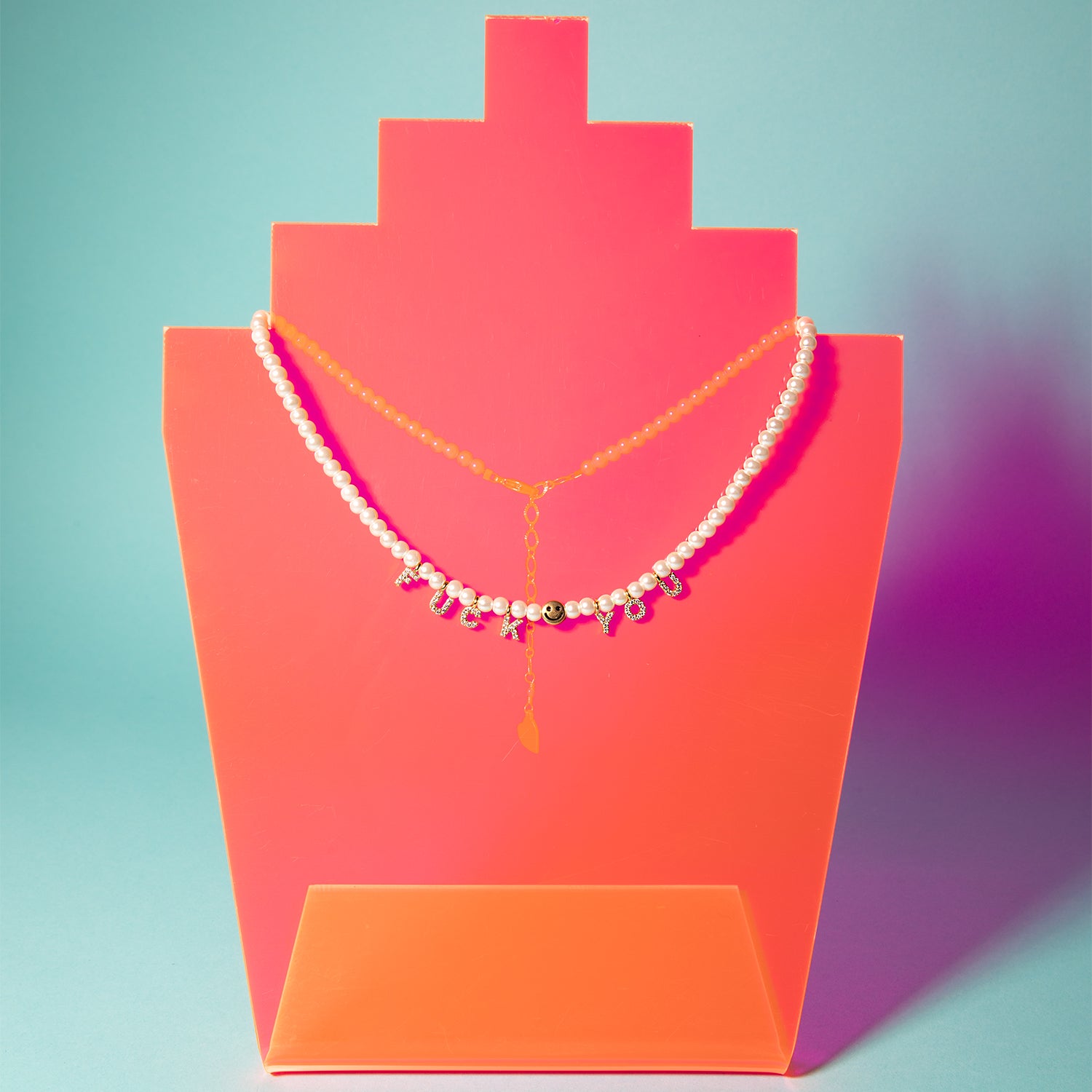 Pearl Fuck You Necklace