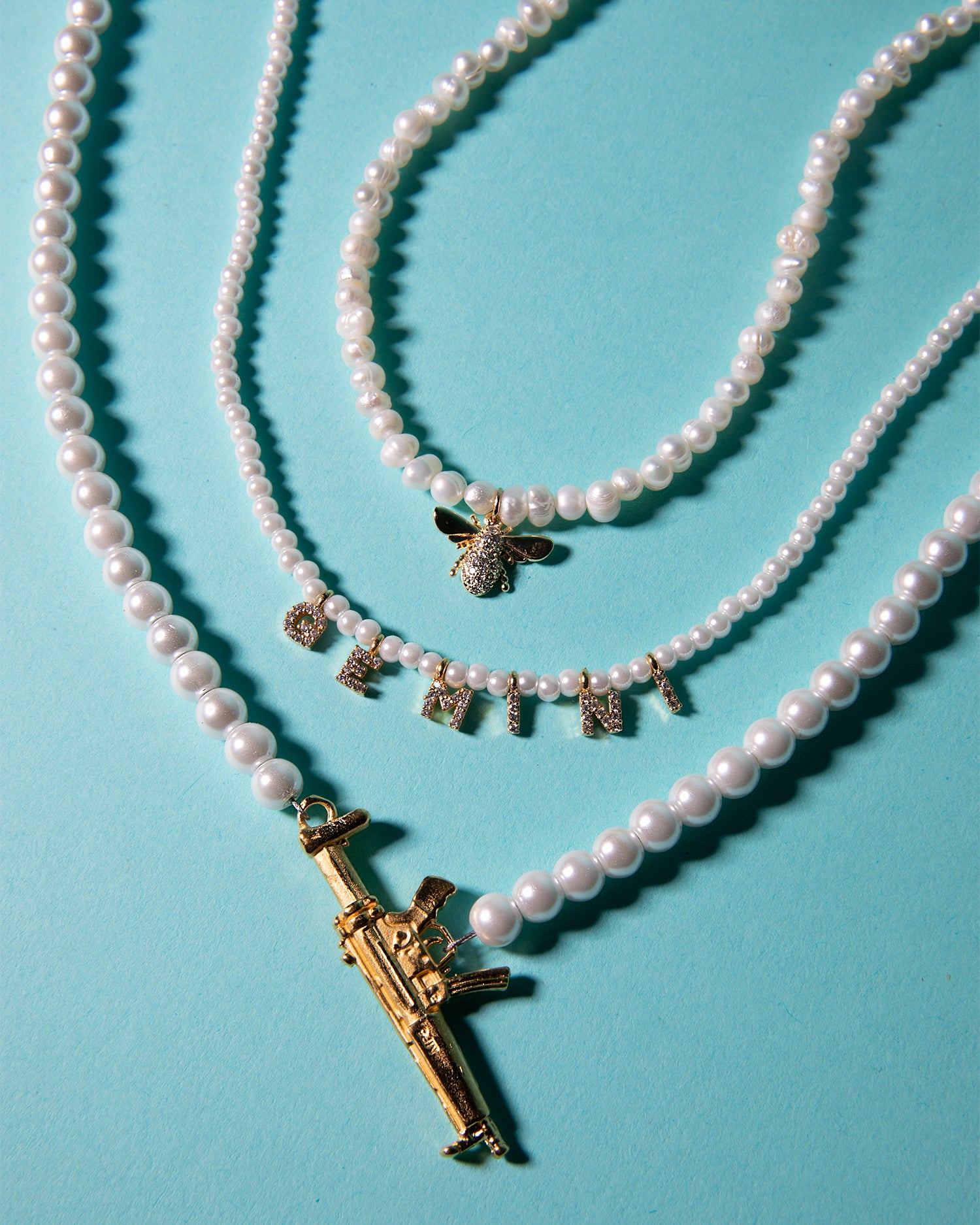 Pearl Queen Bee Necklace