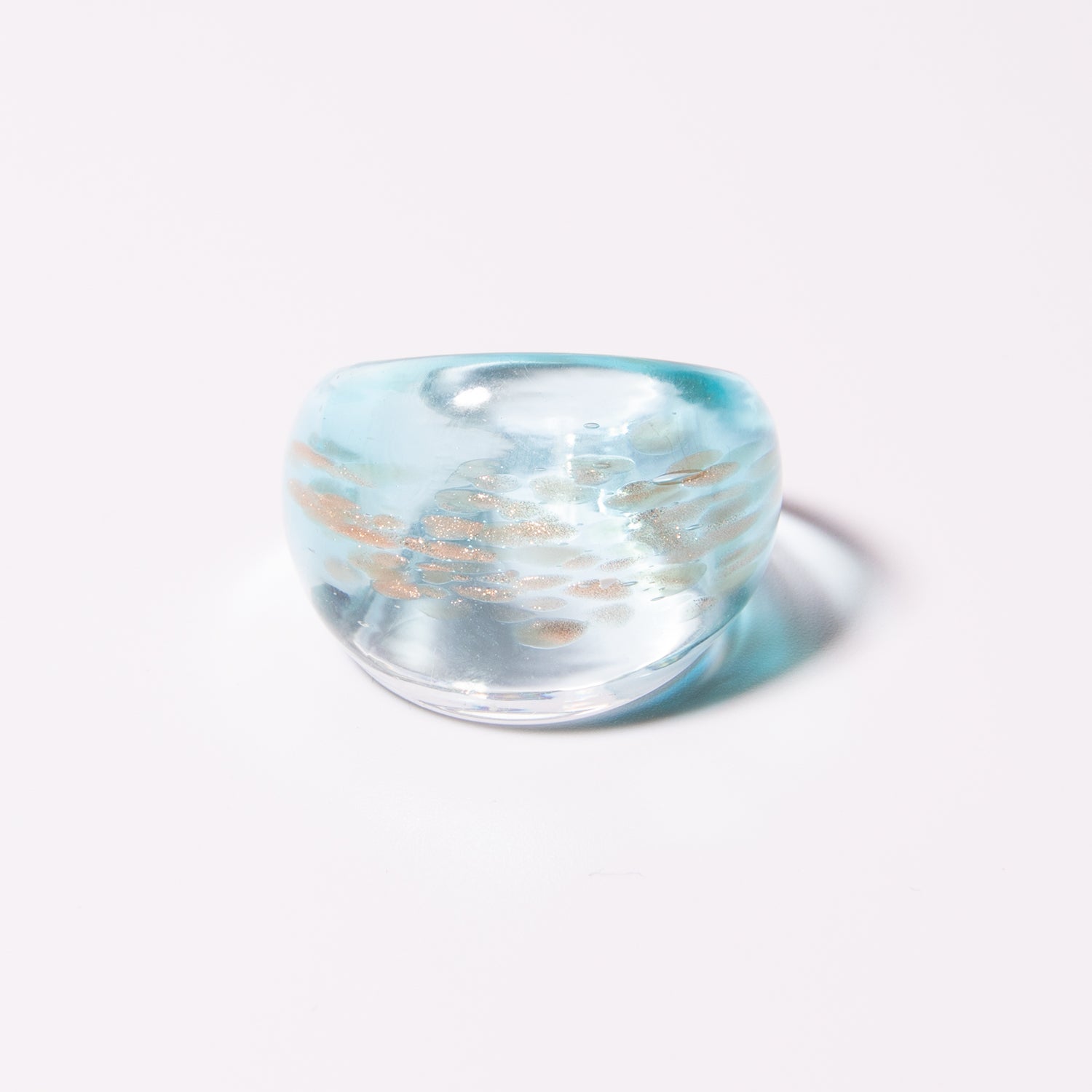 Blue Cotton Candy Snowcone Ring