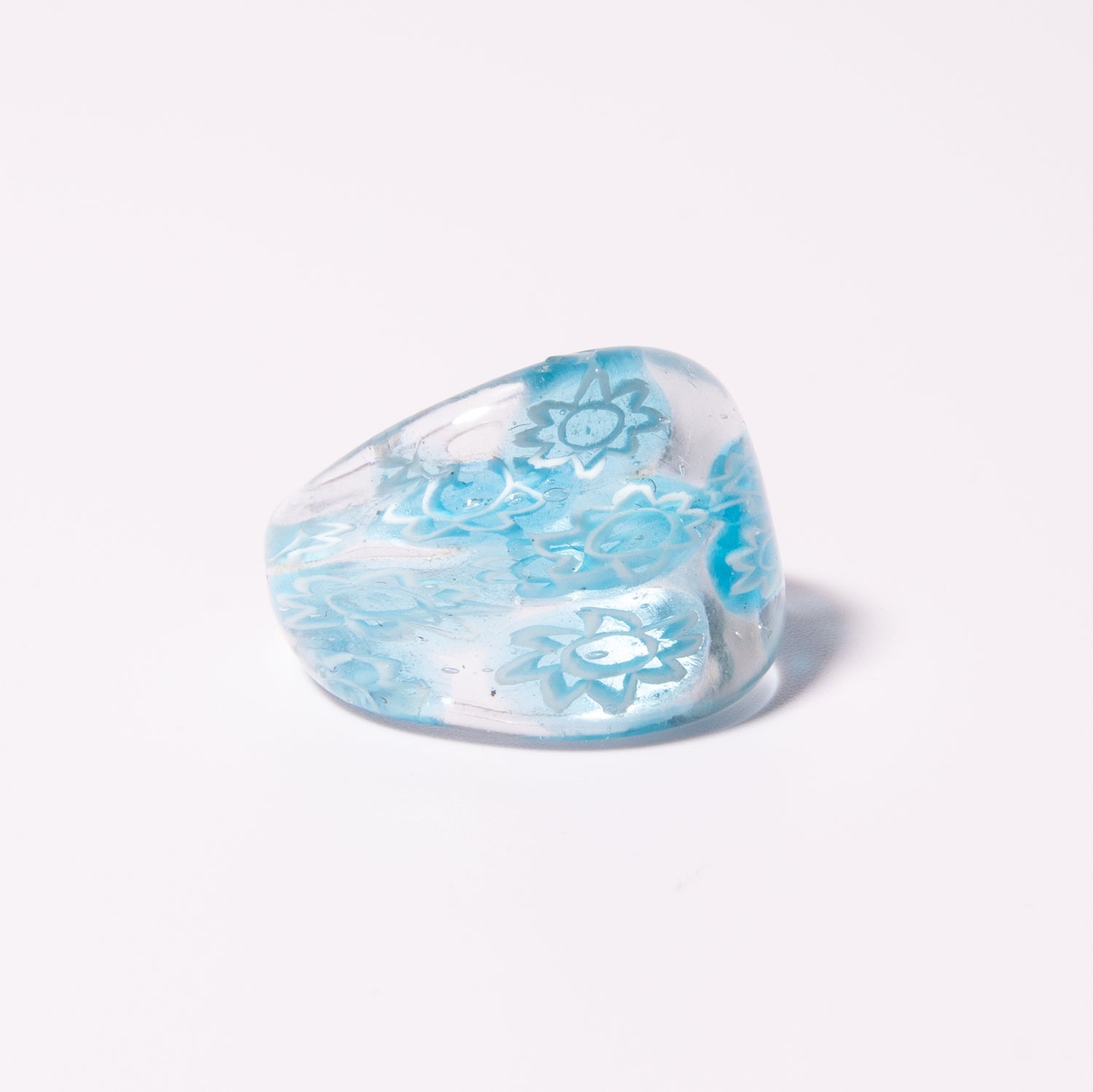 Blue Cotton Candy Snowcone Ring