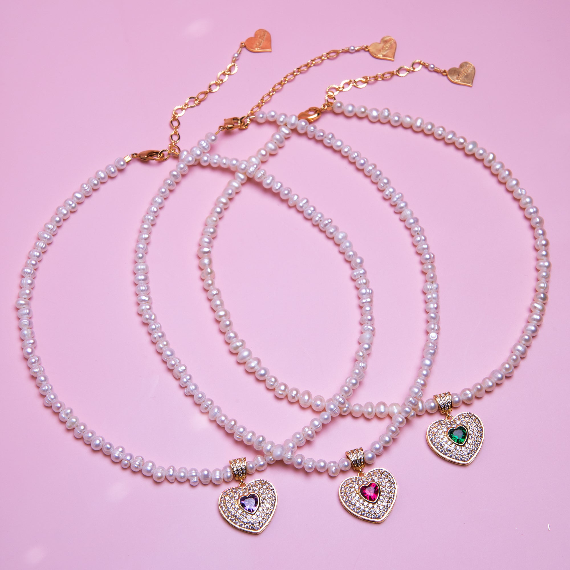 Pearl Royal Heart Necklace
