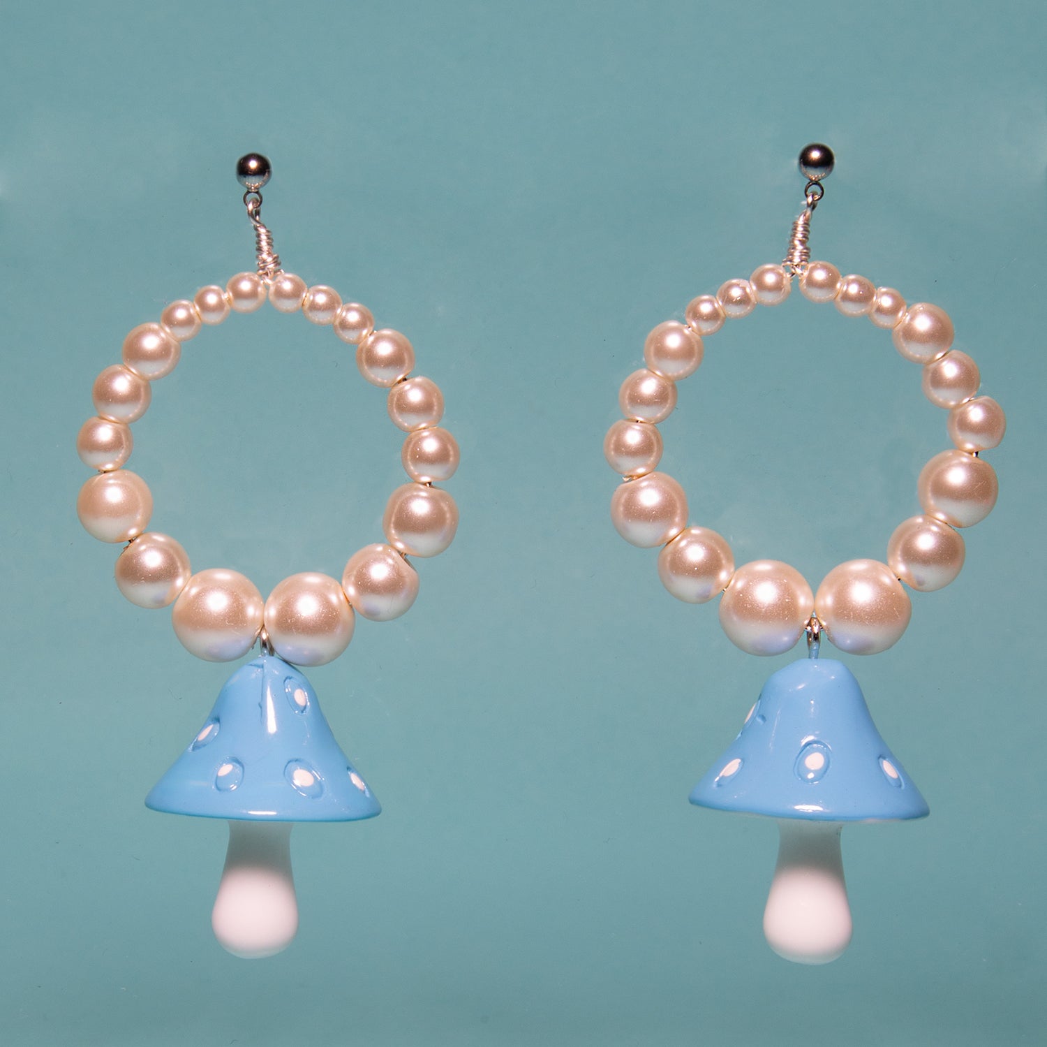 Pearl Mushroom Earrings
