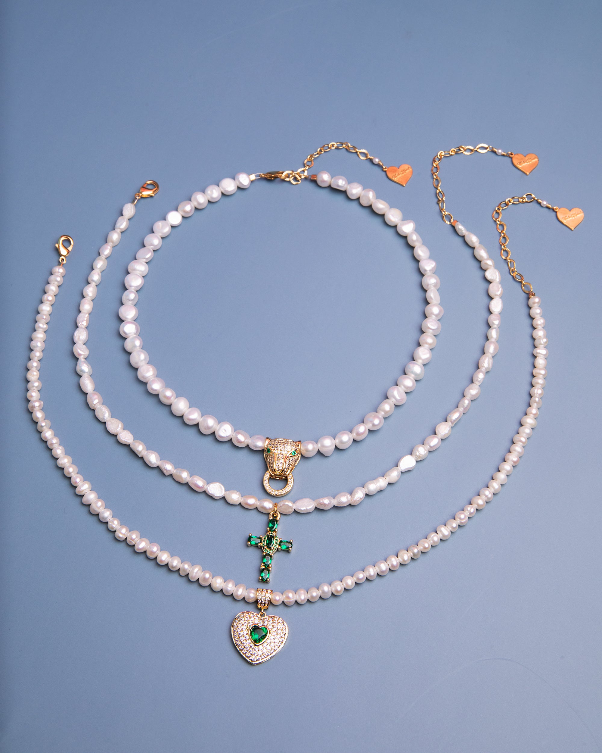 Pearl Royal Heart Necklace