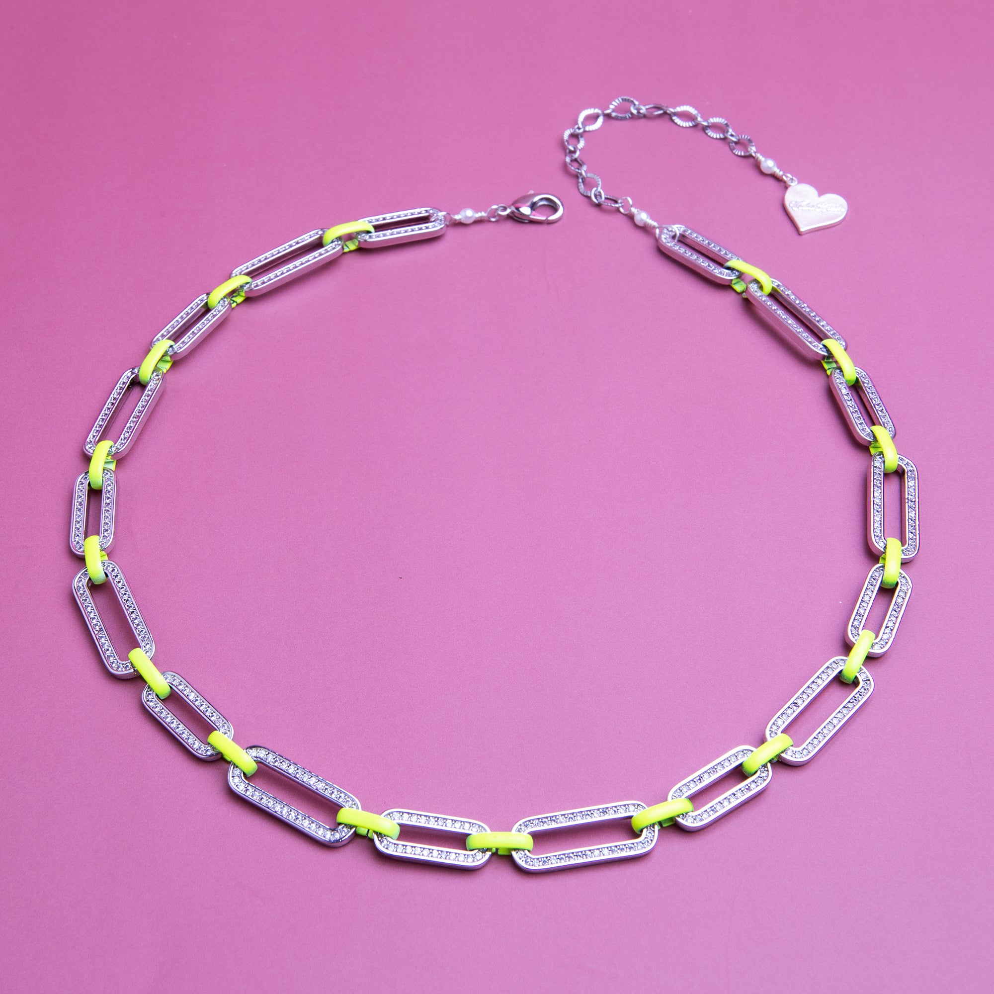 Neon Pave Necklace
