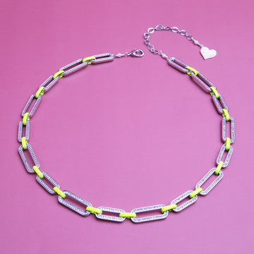 Neon Pave Necklace