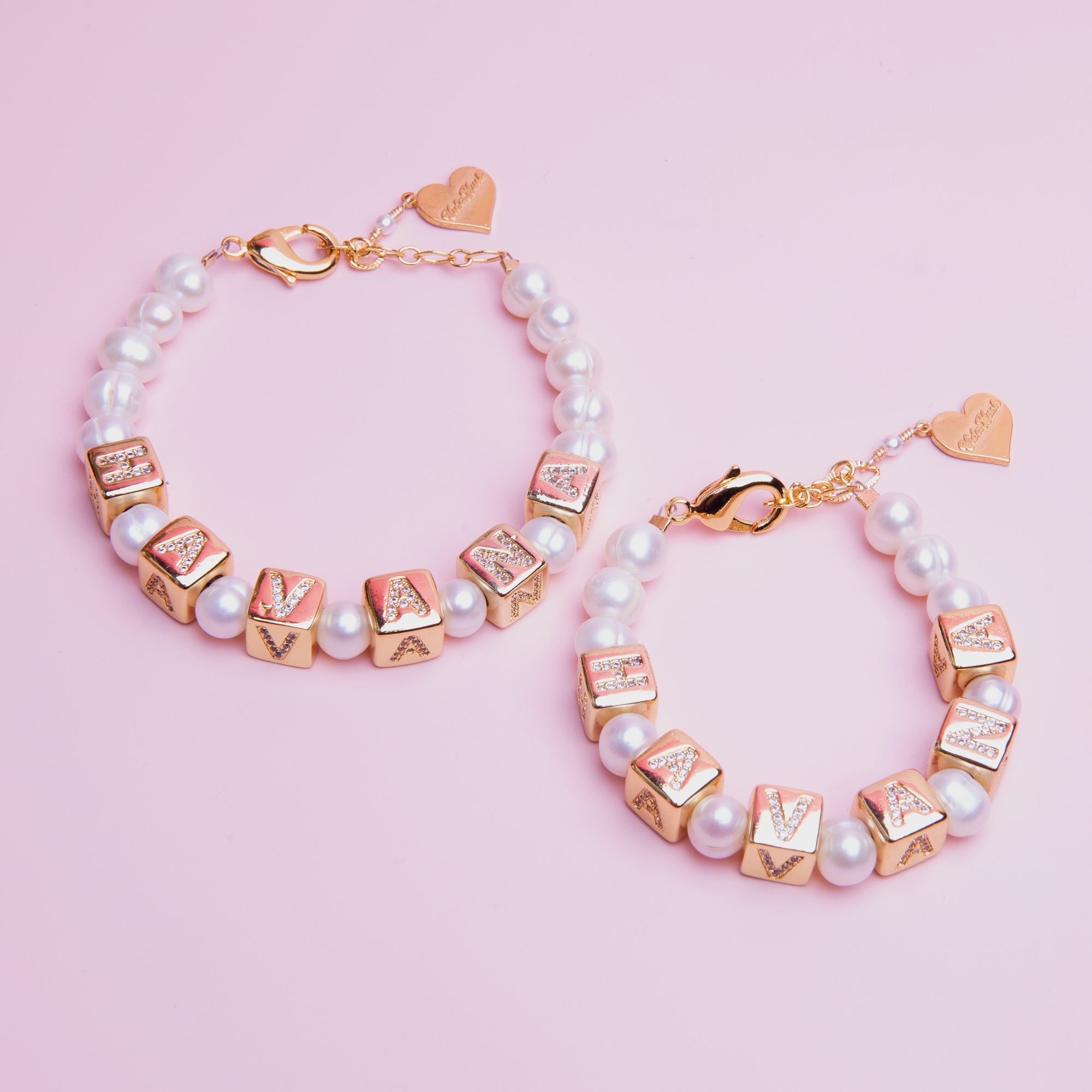 Pearl Mommy & Me Bracelet Set
