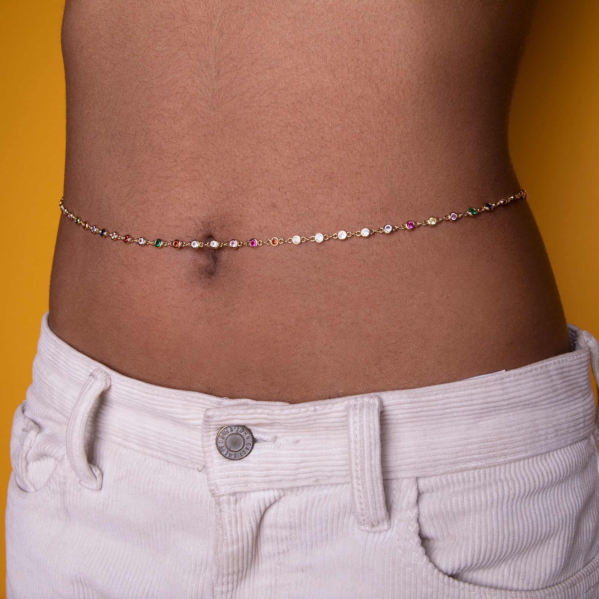 Rainbow Circle Belly Chain