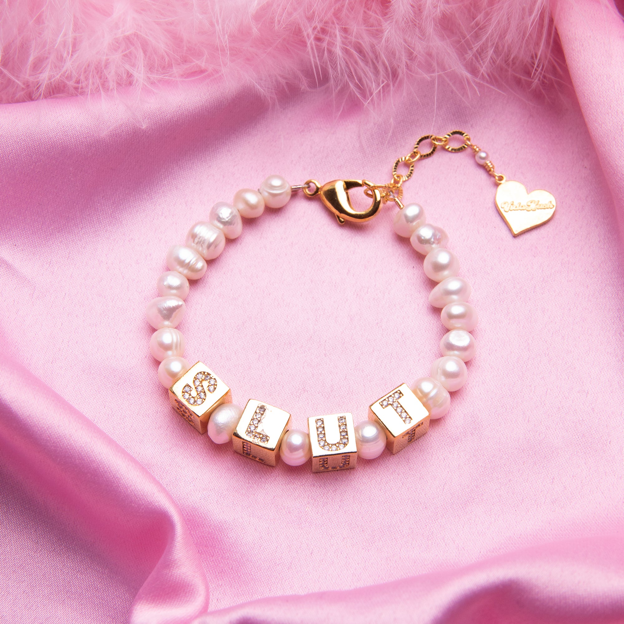 Pearl Custom Block Bracelet