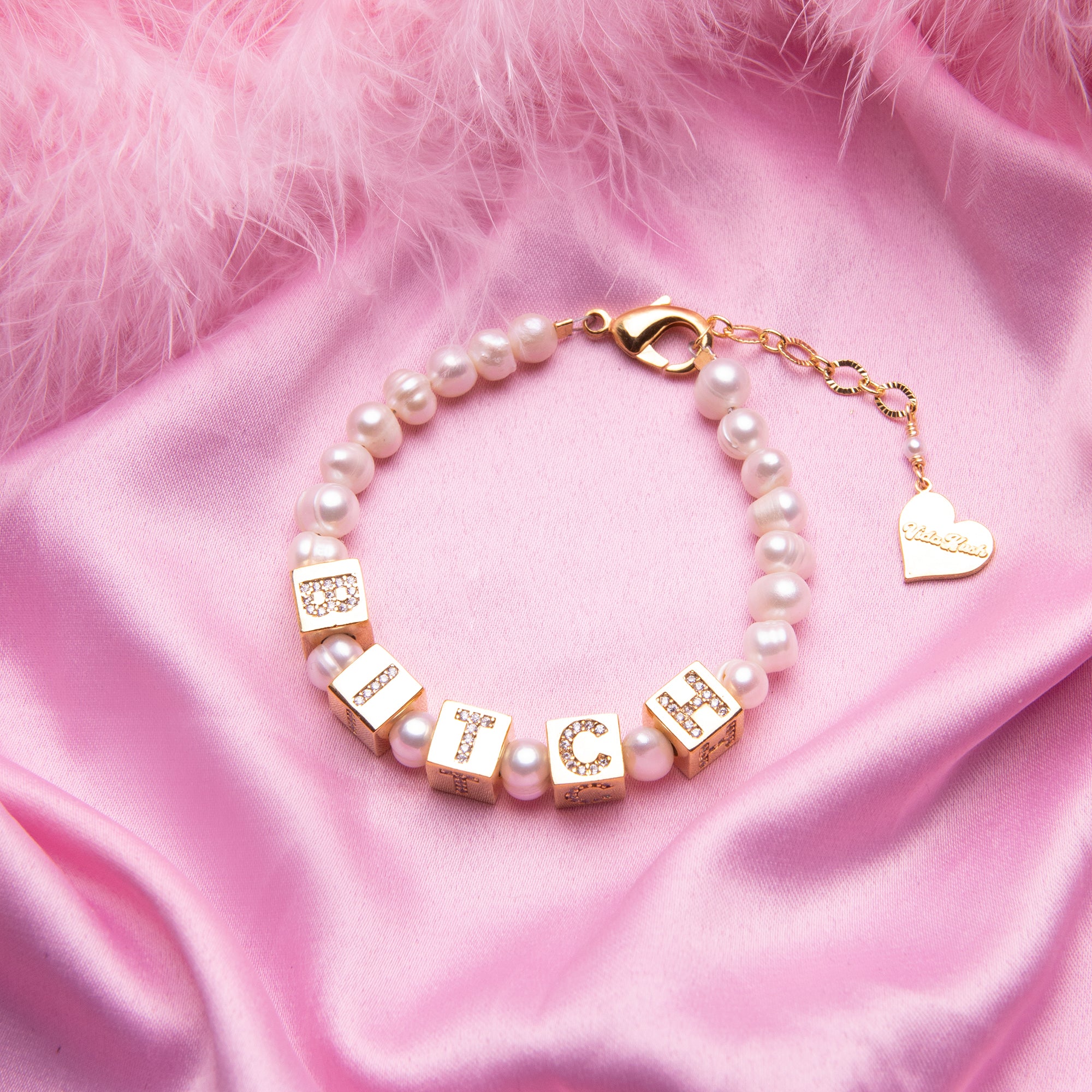 Pearl Custom Block Bracelet