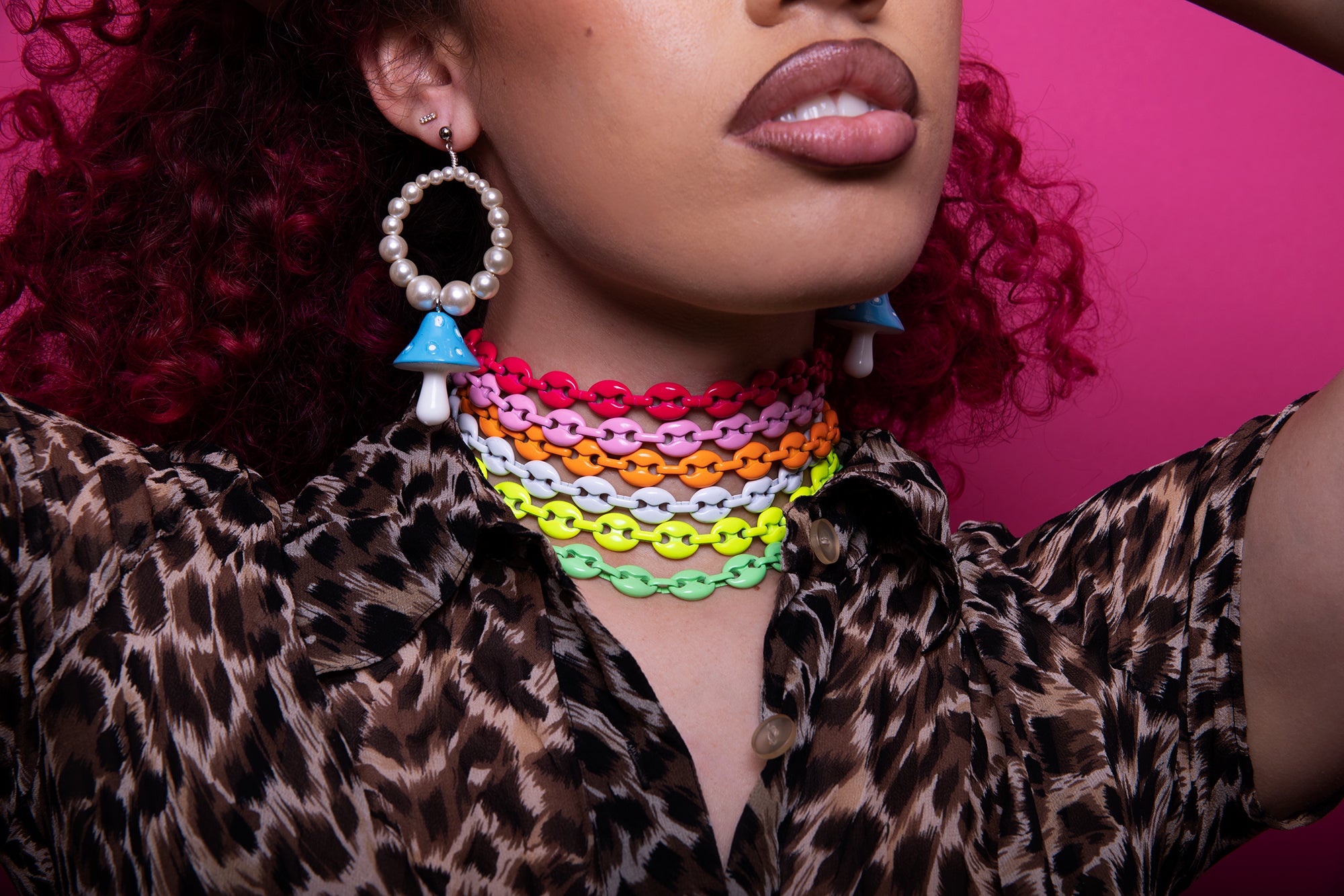 Pearl Mushroom Earrings