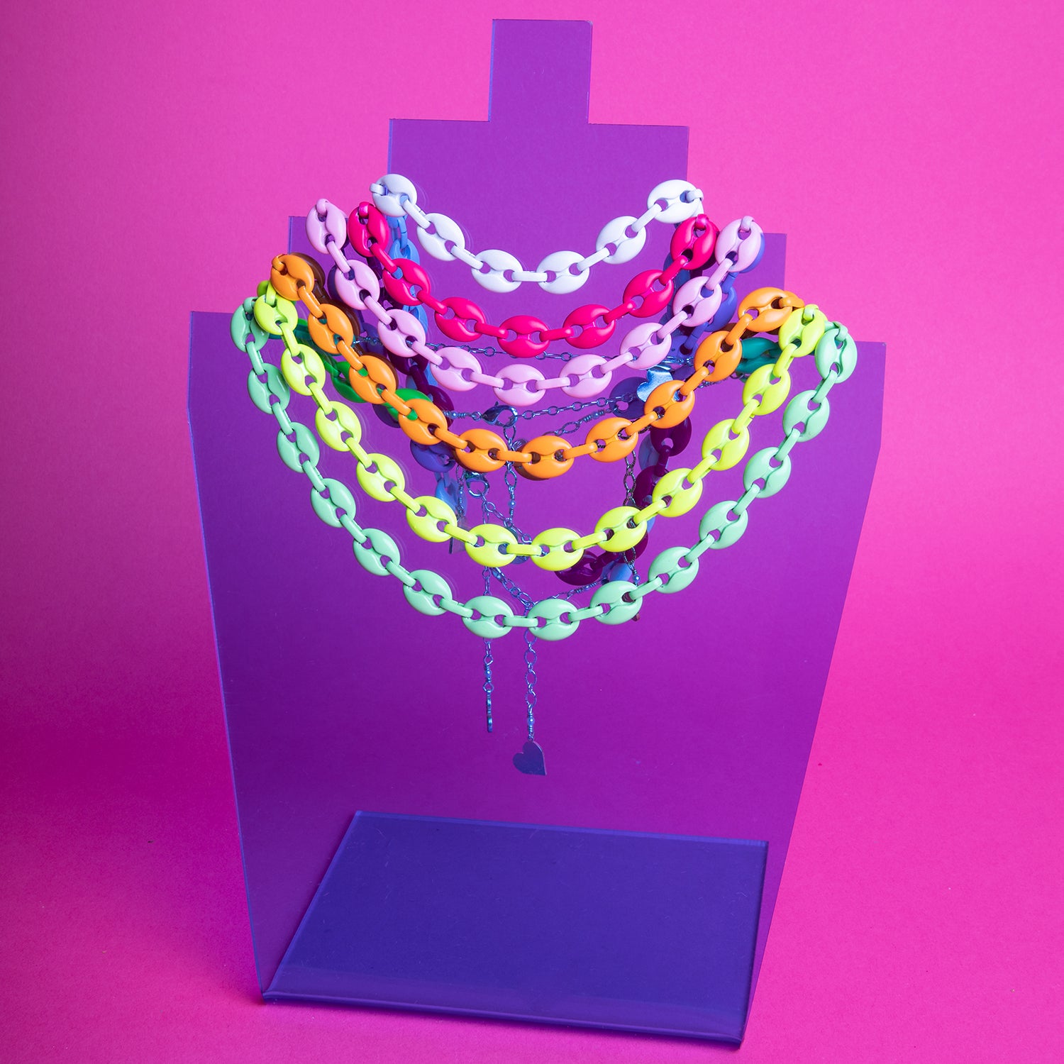 Enamel Mariner Chain Necklace