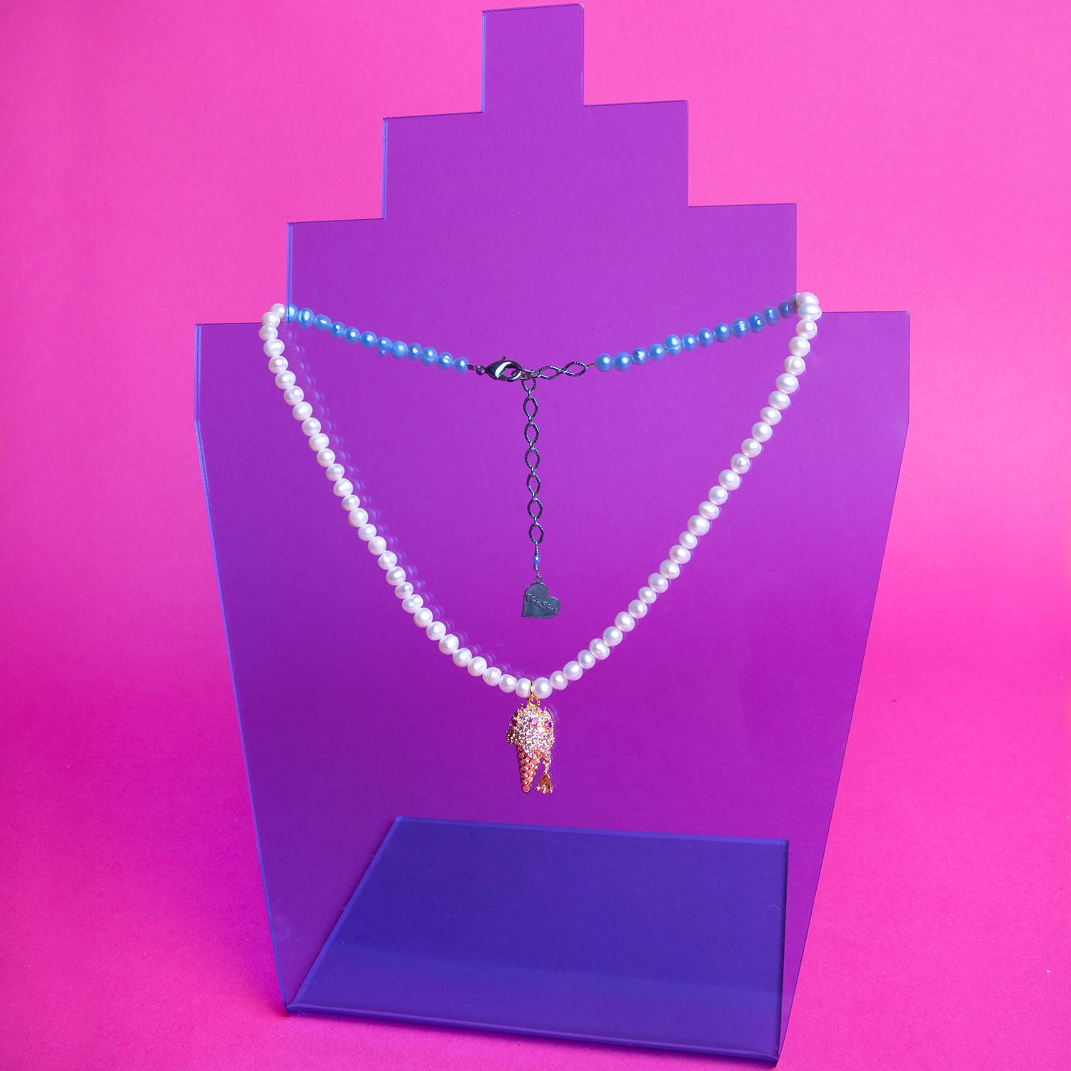 Pearl Ice Cream Drip Necklace