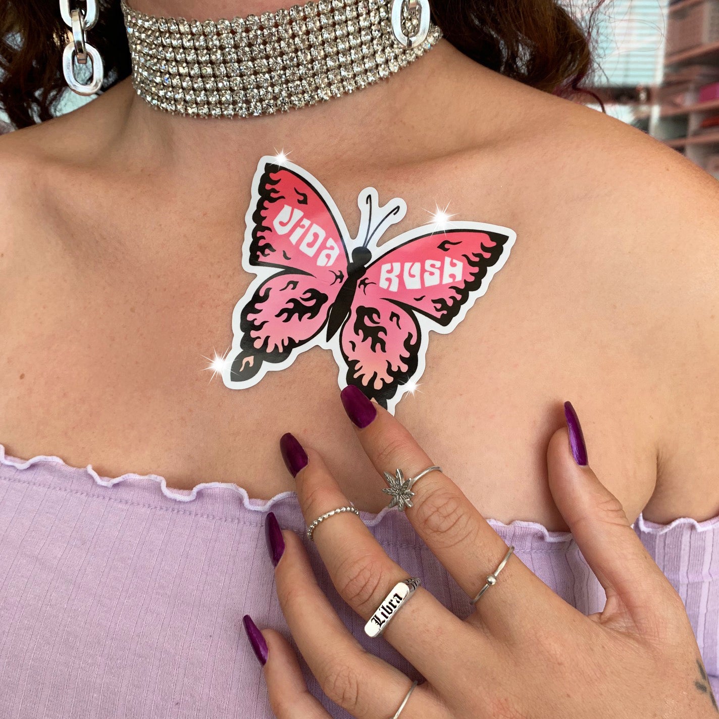 Butterflame Single Sticker