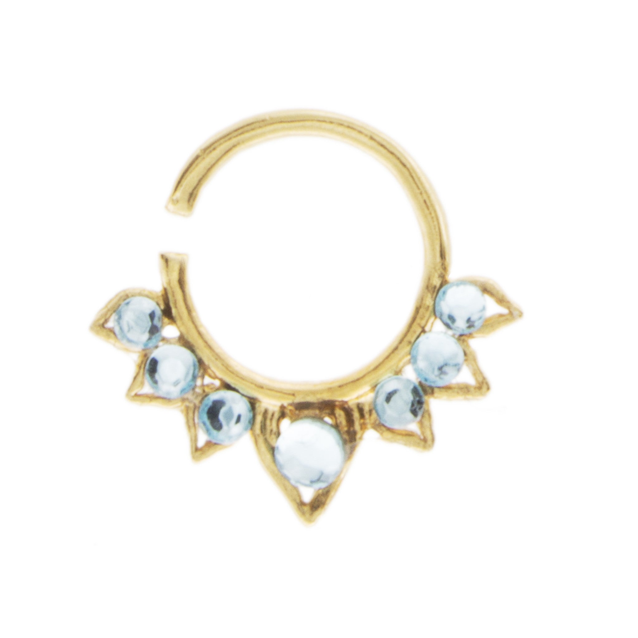 Fancy Aqua Aurora Ring