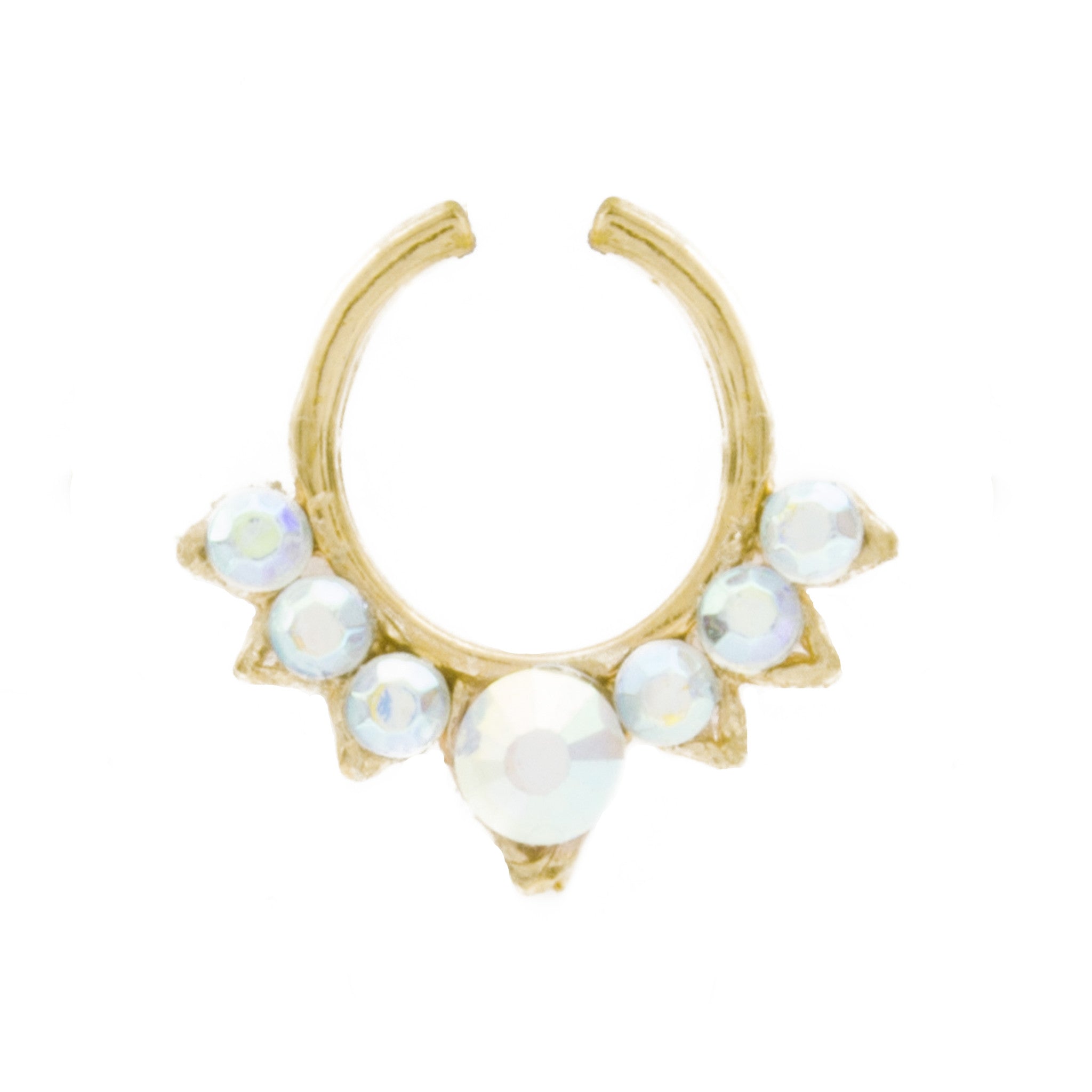 Fancy Rainbow Jewel Aurora Clip