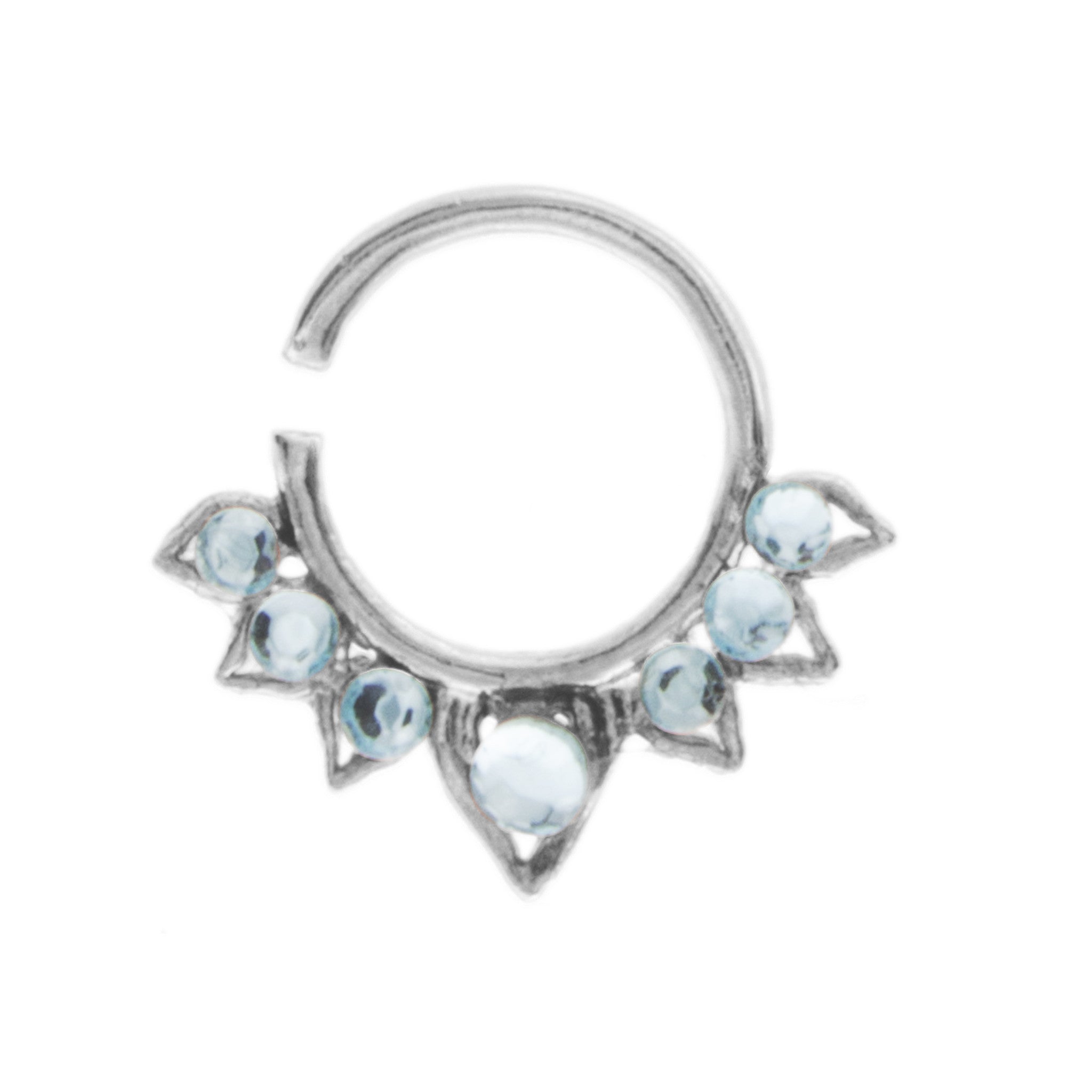 Fancy Aqua Aurora Ring