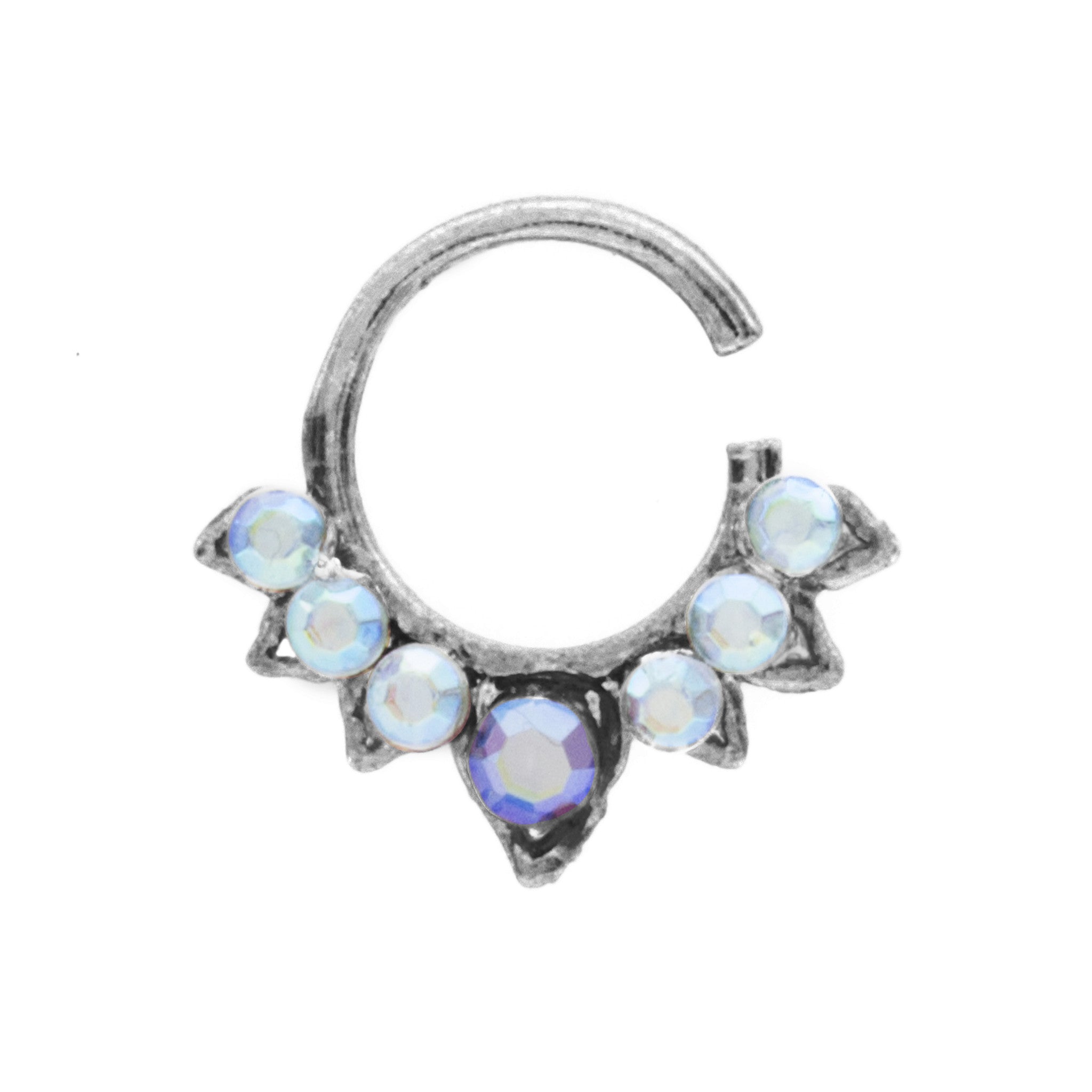 Pink and Rainbow Jewel Aurora Ring