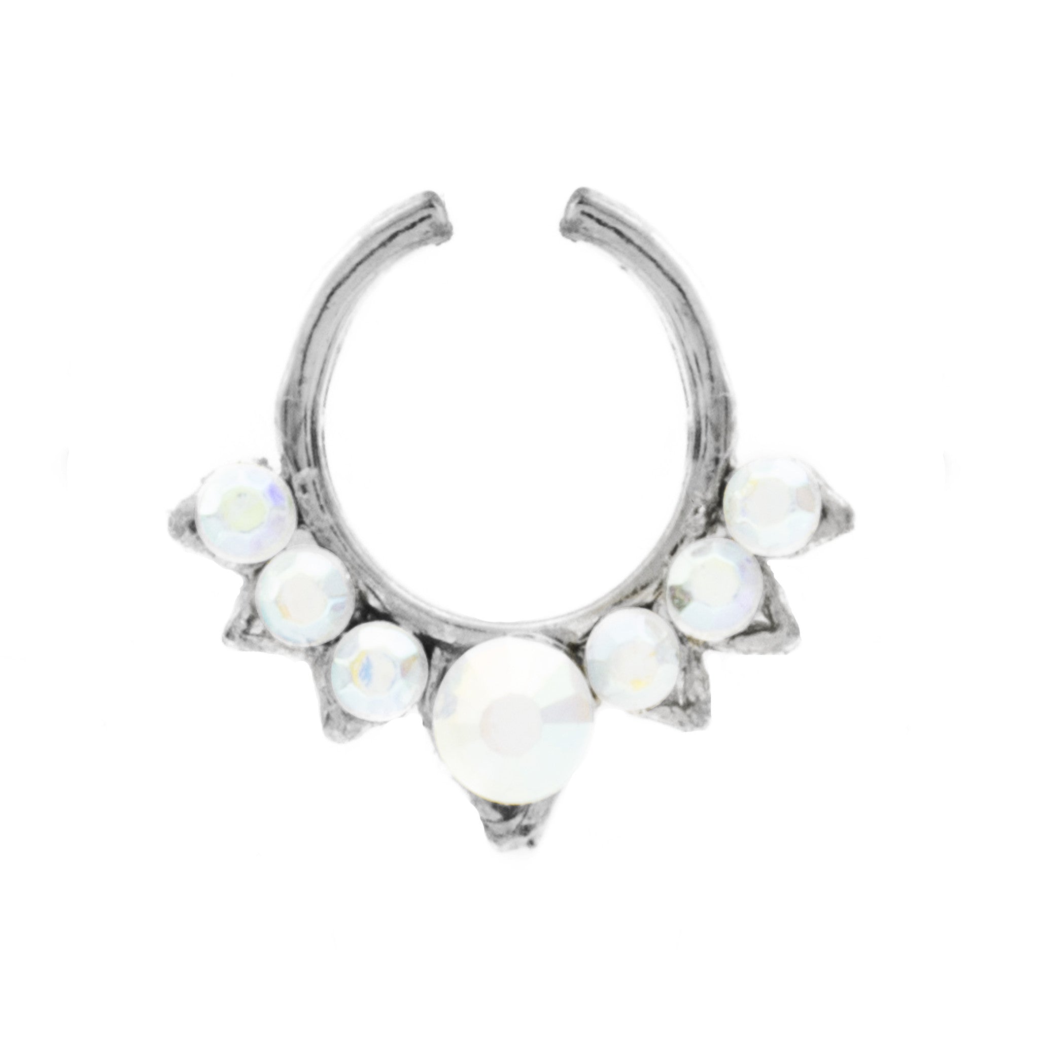 Fancy Rainbow Jewel Aurora Clip