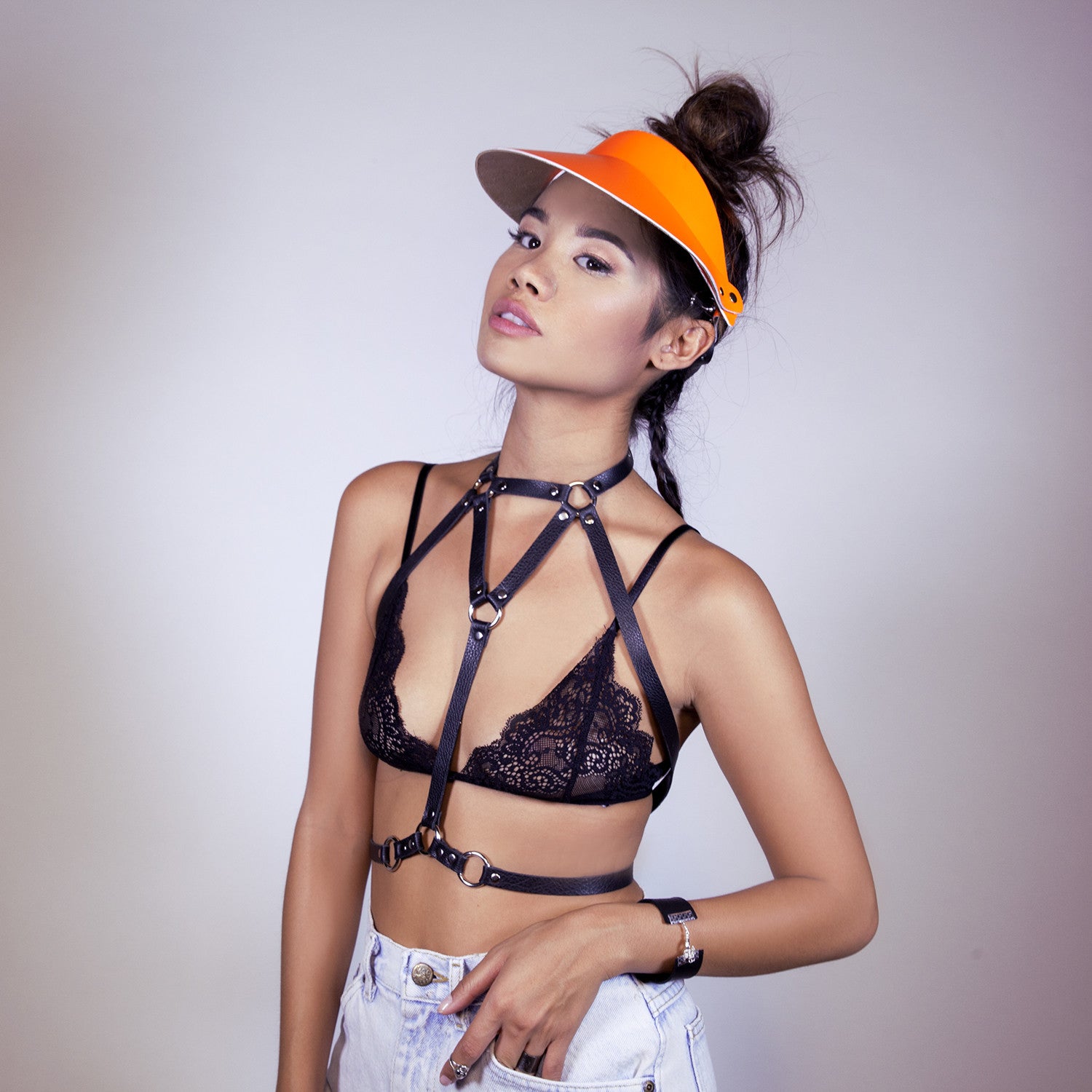 Why Are You Staring Leather Harness