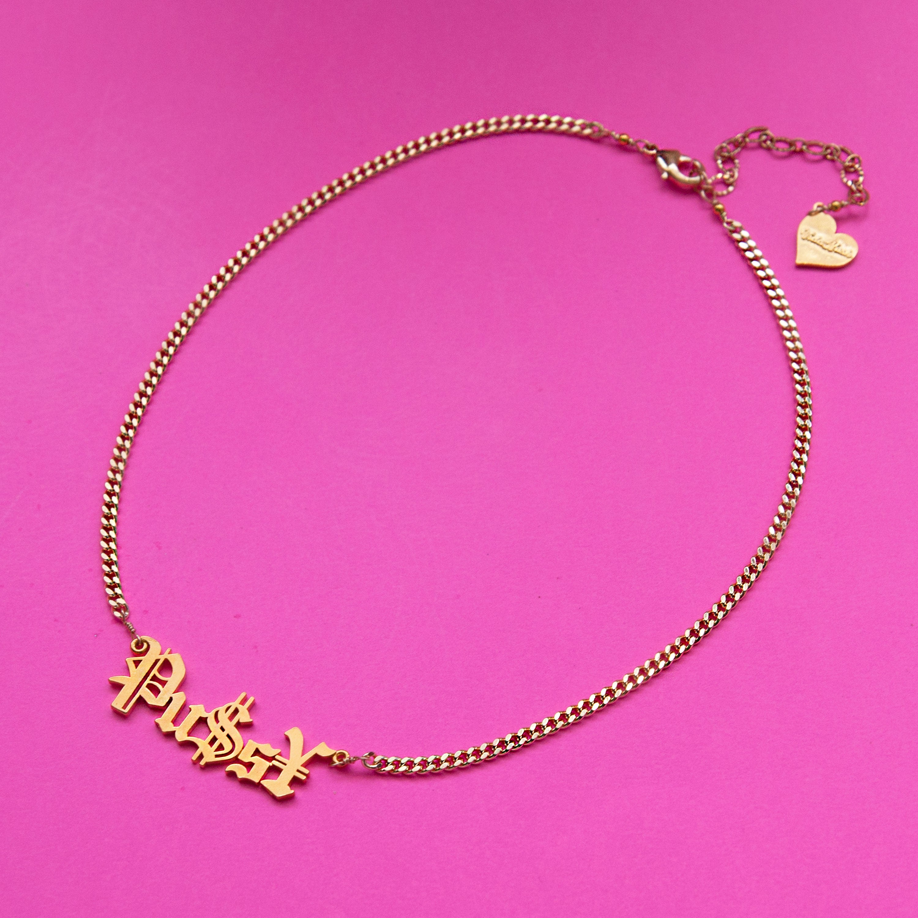 Pu$s¥ Nameplate Necklace