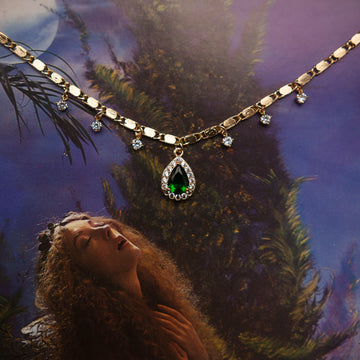 Mini Green Goddess Necklace