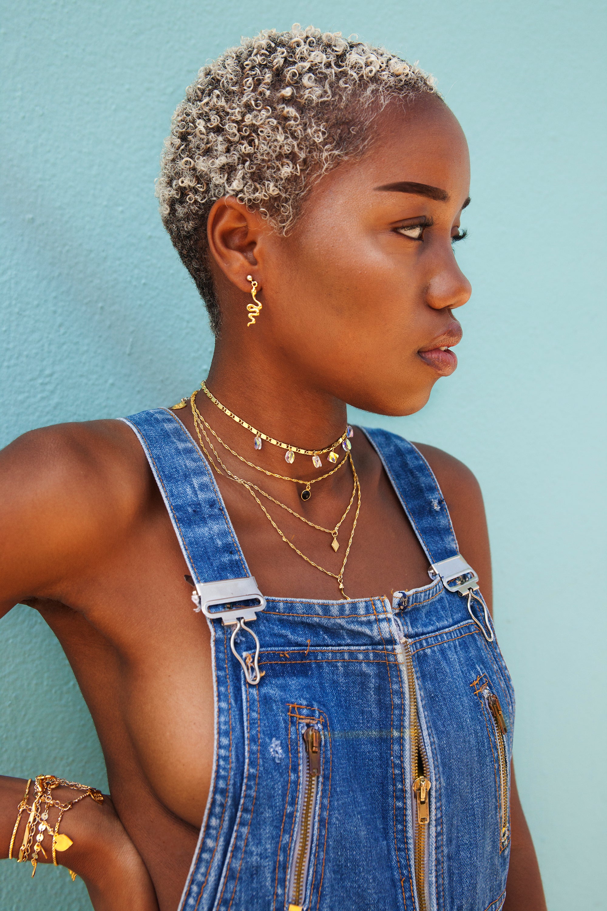 Serpent Charm Earrings