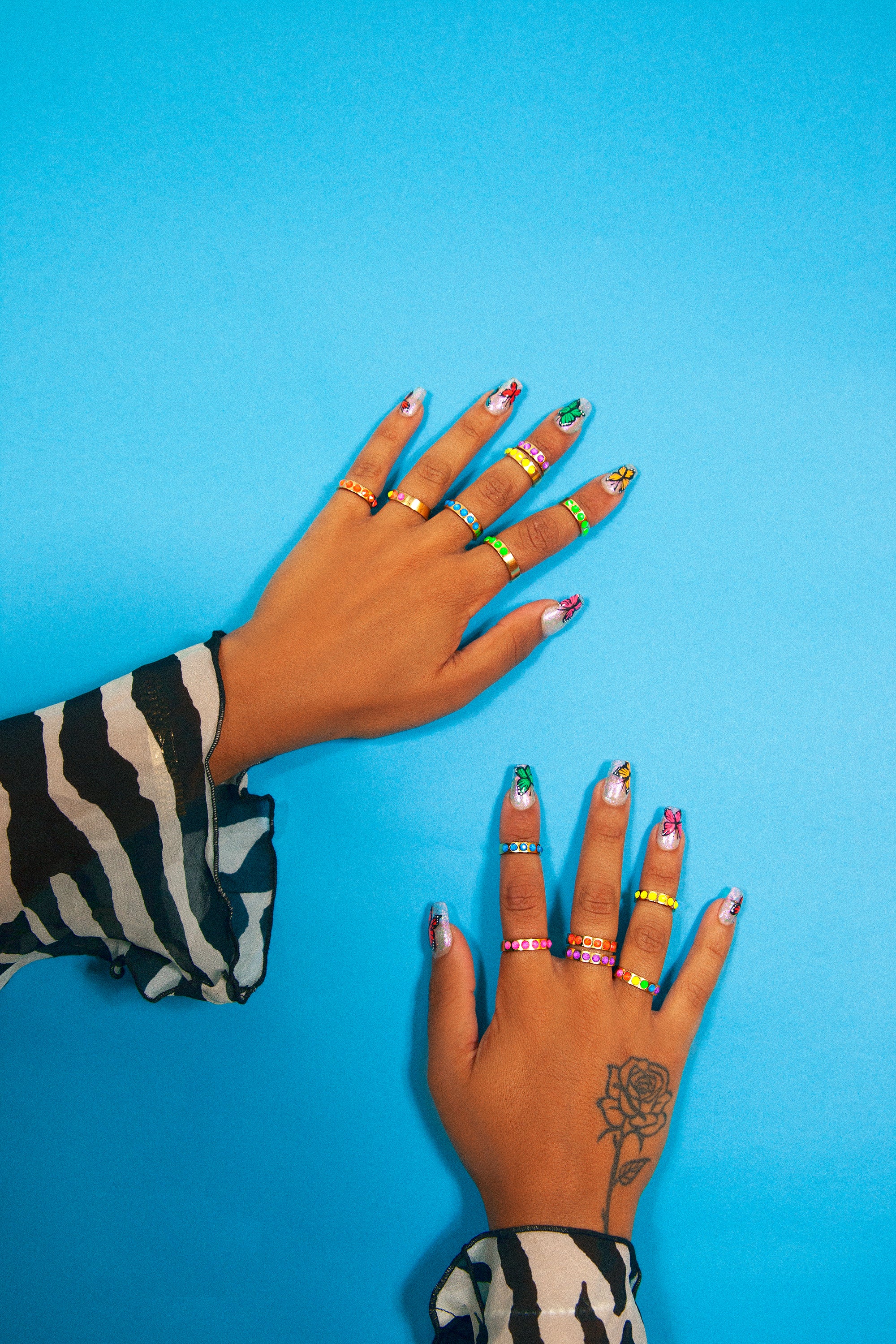 Neon Lights Ring Set